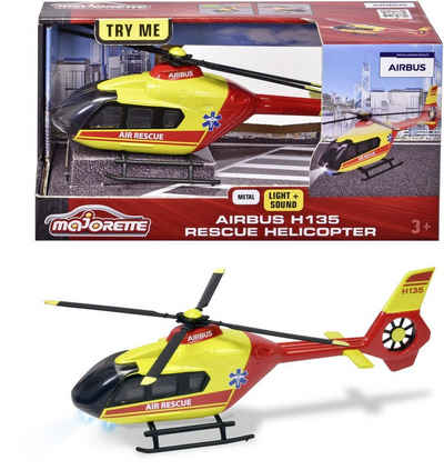 majORETTE Spielzeug-Hubschrauber Spielzeugauto Helikopter Airbus H135 Rescue Helicopter 213713002