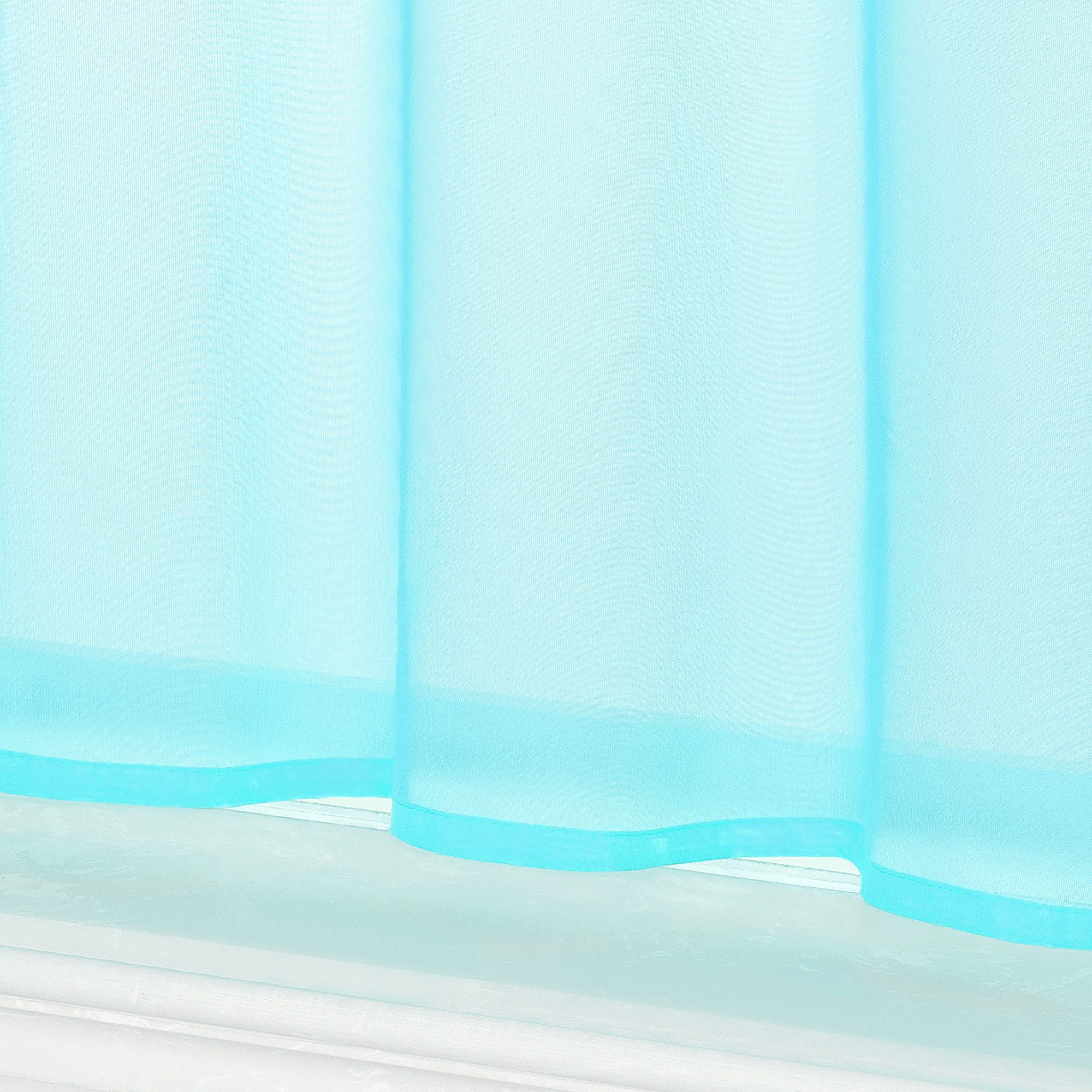 Delien Scheibengardine Eva, Schlaufen, Voile Uni Kurzstore Küche