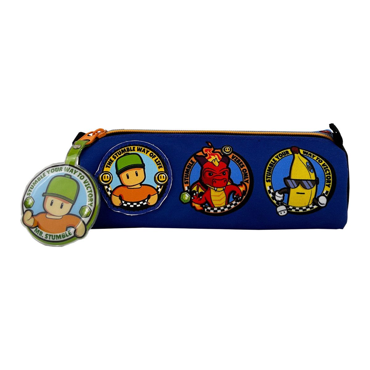 Stumble Guys Federmäppchen Stifteetui Kinder Schule Zuhause Rundetui, (Packung)