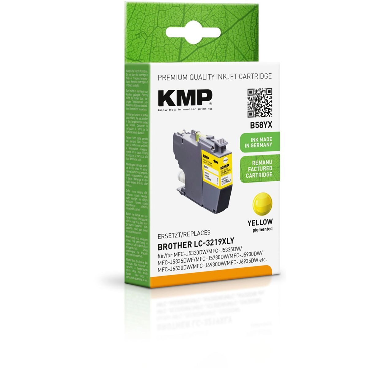 KMP B58YX Tintenpatrone yellow komp. mit Brother Tintenpatrone