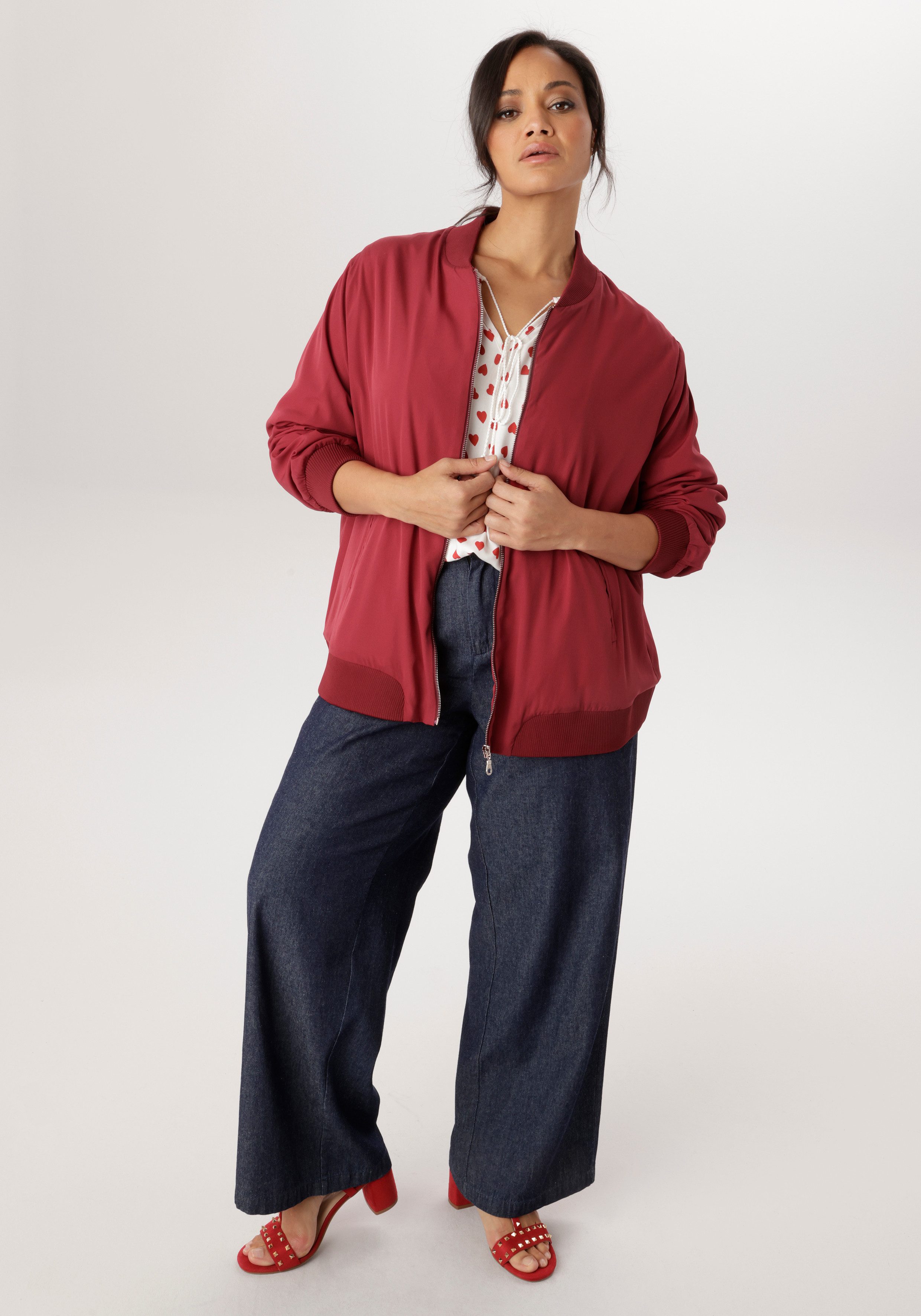 Aniston PLUS Blouson In Crepe-Qualität – Bild 4 von 5