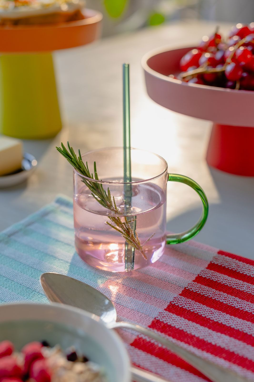 Remember Becher Glasbecher FRED 2er-Set rose-yellow, Glas, Remember Glasbecher FRED 2er-Set - rose-yellow