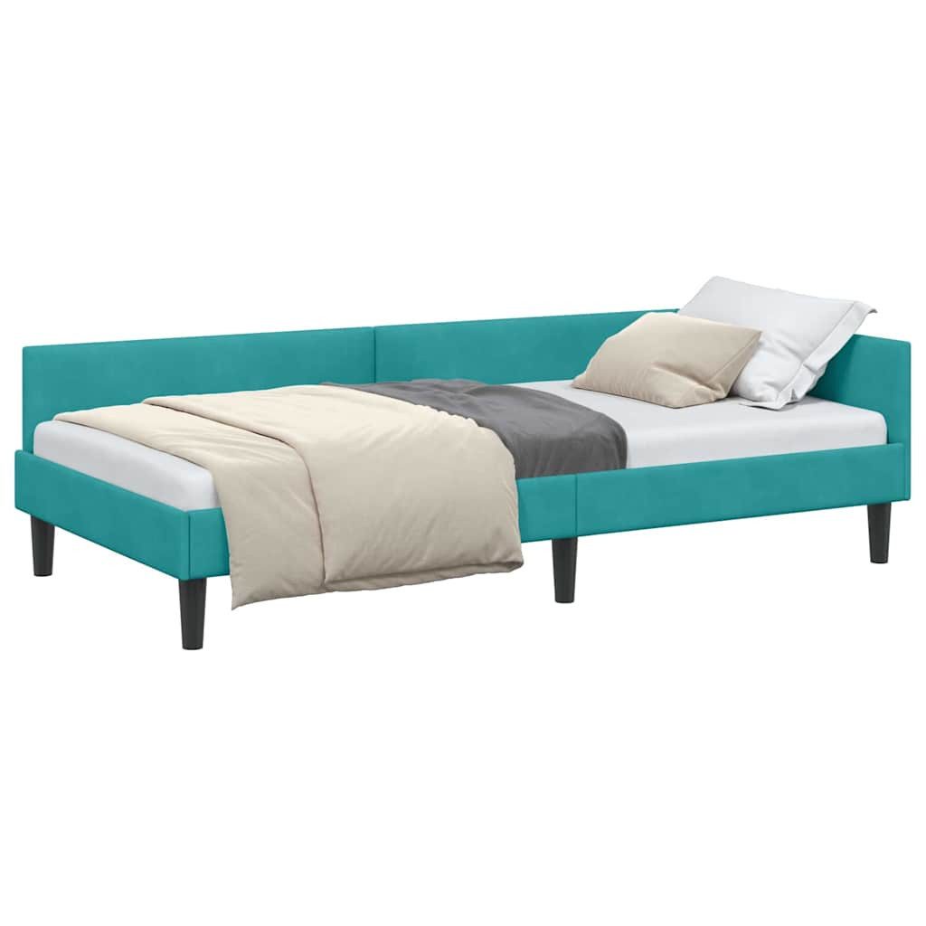 vidaXL Bett Eckbettgestell Türkis 80 x günstig online kaufen