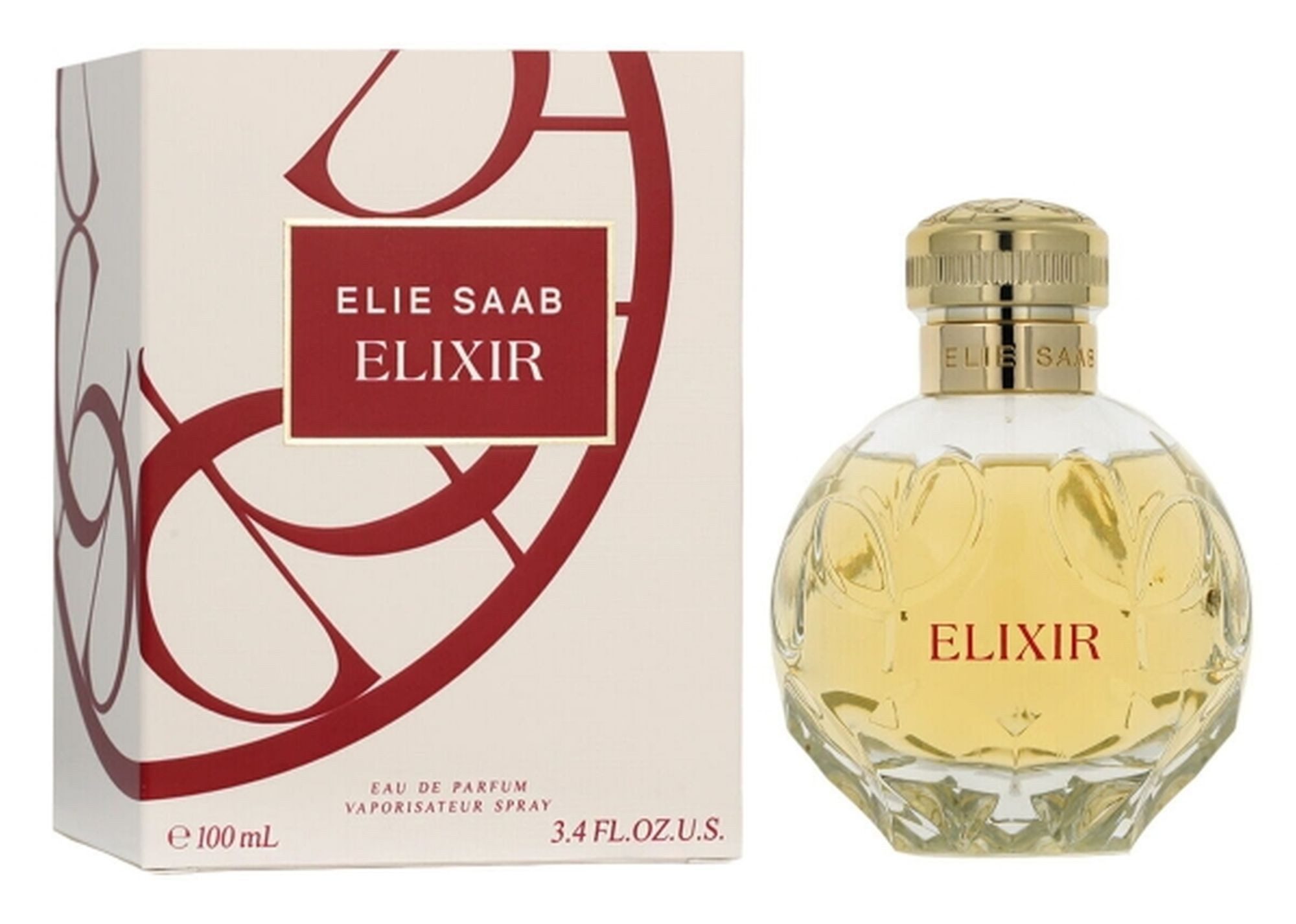 ELIE SAAB Duft-Set Elixir Eau de Parfum (EDP) Damen Spray 100 ml, Blumig-warmer Duft mit Mandarine, Neroli, Myrrhe und Moschus