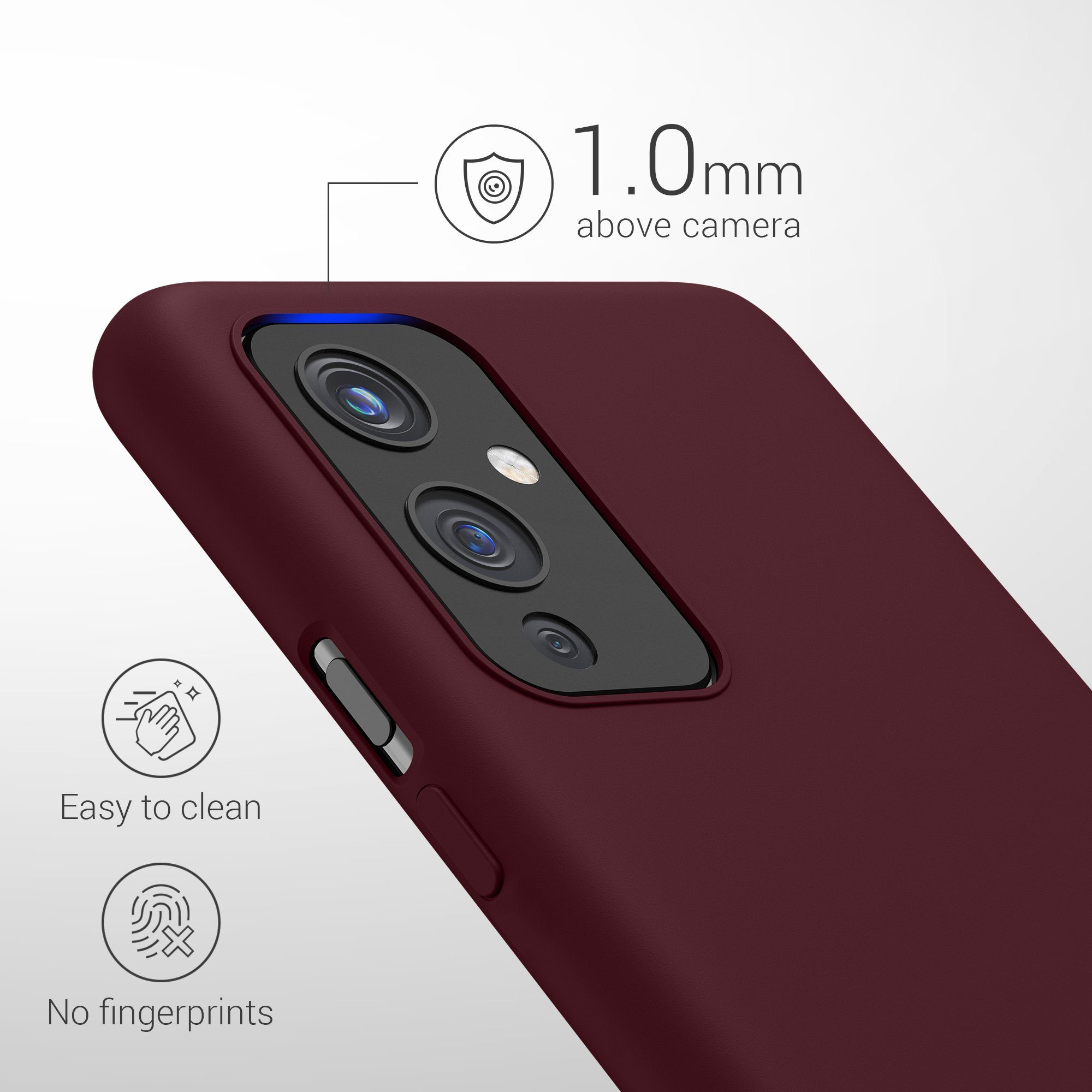kwmobile Handyhülle Handyhülle für OnePlus 9 (EU/NA Version) Hülle, Weiches Handy Silikon Case - Schutzhülle Cover
