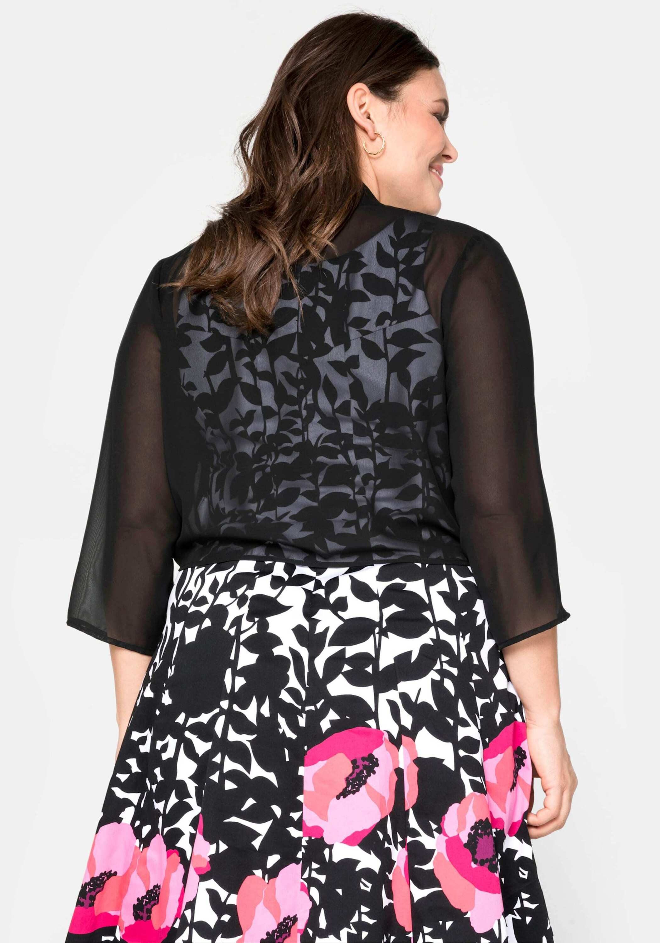 Sheego Blusenblazer Bolero 3/4-Arm