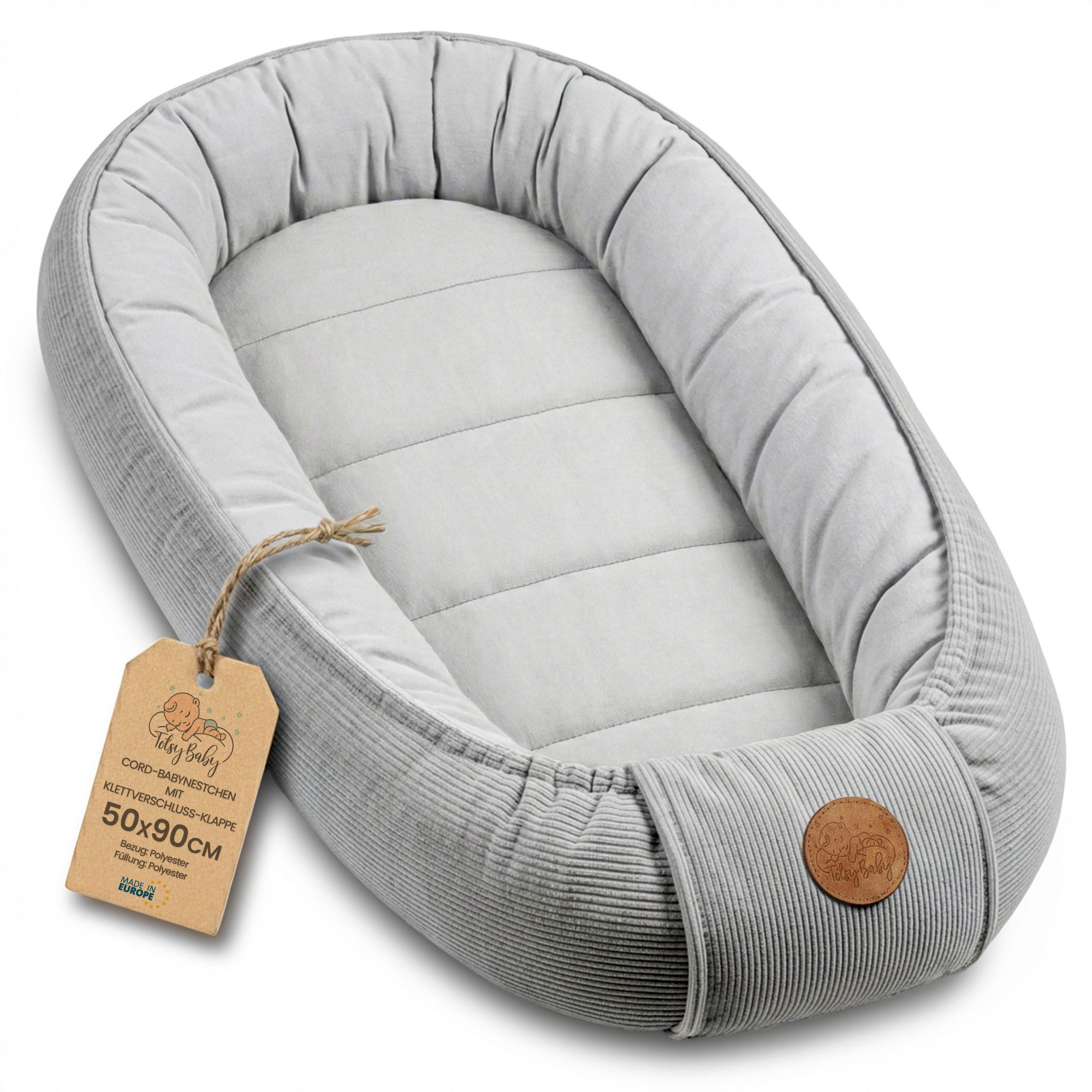 Totsy Baby Kuschelnest Nestchen Baby - Babynestchen Neugeborene Babynest für kinderbett