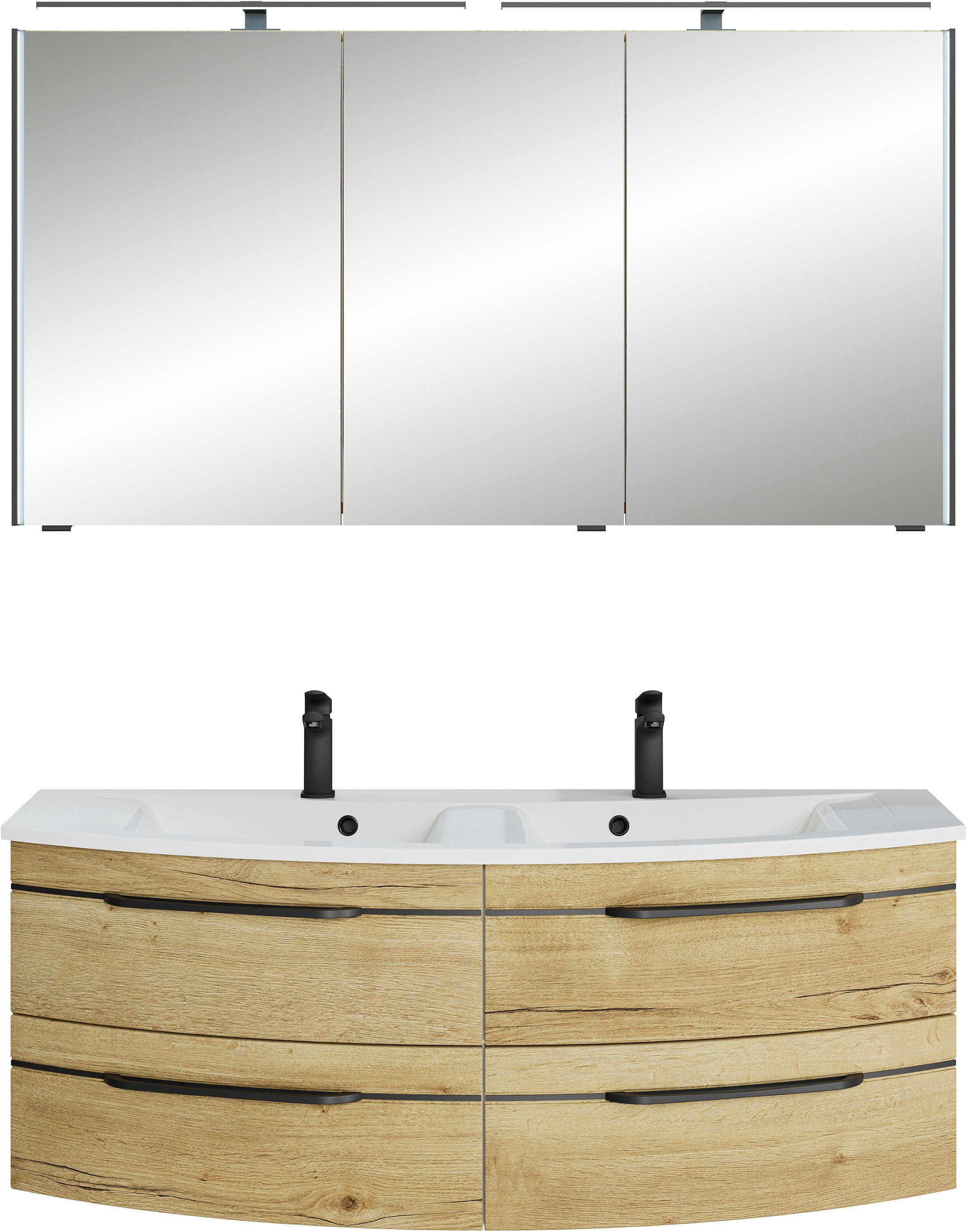 Saphir Badmöbel-Set Badezimmer-Set 133,2 cm breit, günstig online kaufen