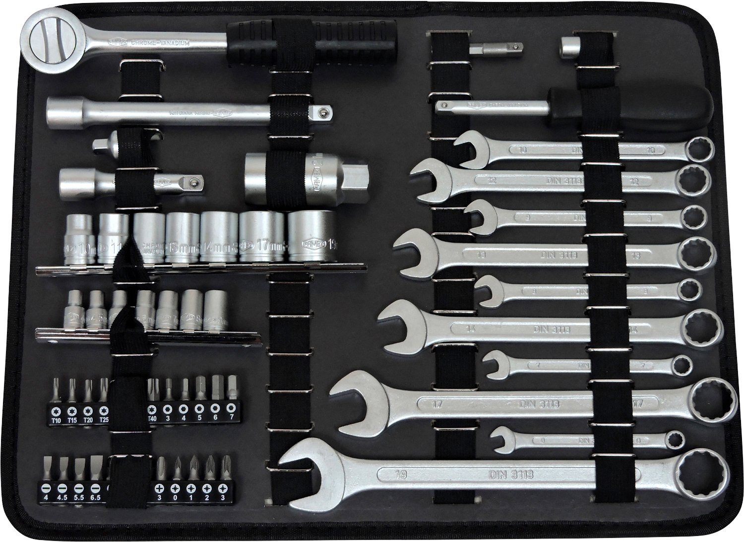 FAMEX mit Werkzeug Werkzeugset Werkzeugkoffer 125-tlg., 759-63,