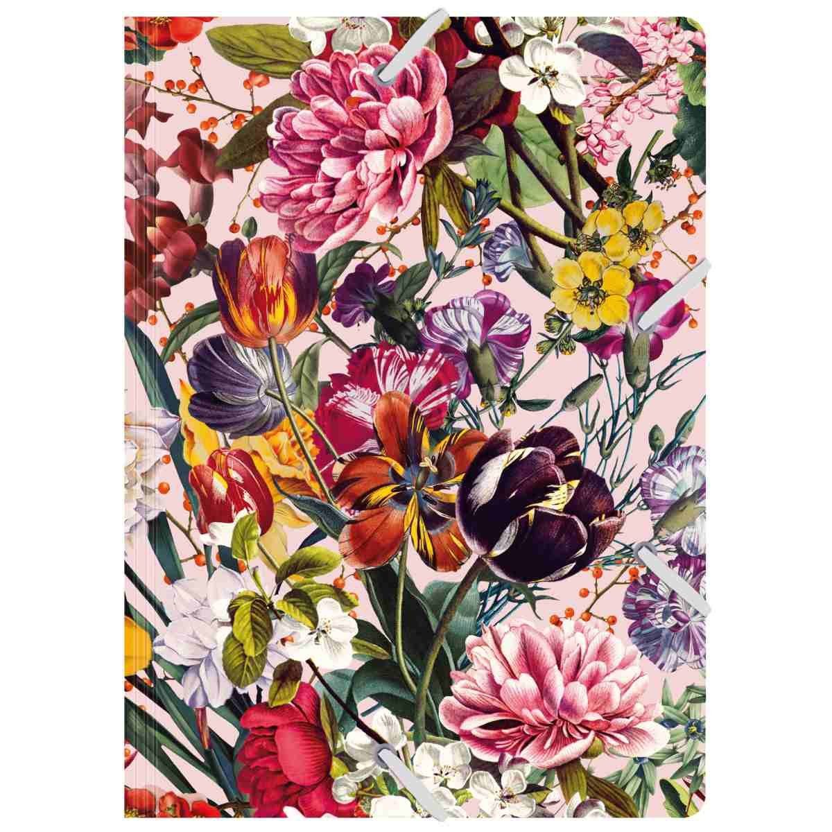 Cedon Museum Shops Organisationsmappe Sammelmappe Luxus A4 mit Gummibändern 3 Innenlaschen