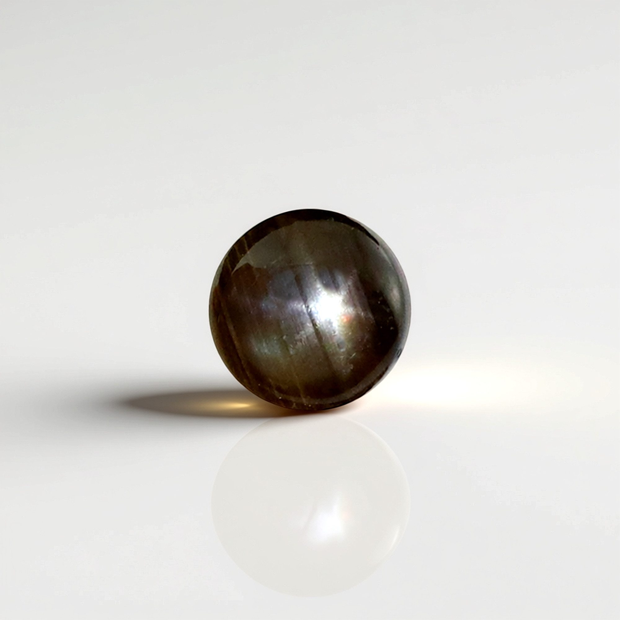 Cavill Edelstein Cavill Ring Sterlingsilber mit 0,495 ct Stern-Saphir tiefbraun, (1-St)