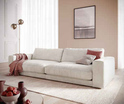 DELIFE Big-Sofa Cubico, Cord Beige 290x120 cm Big-Sofa