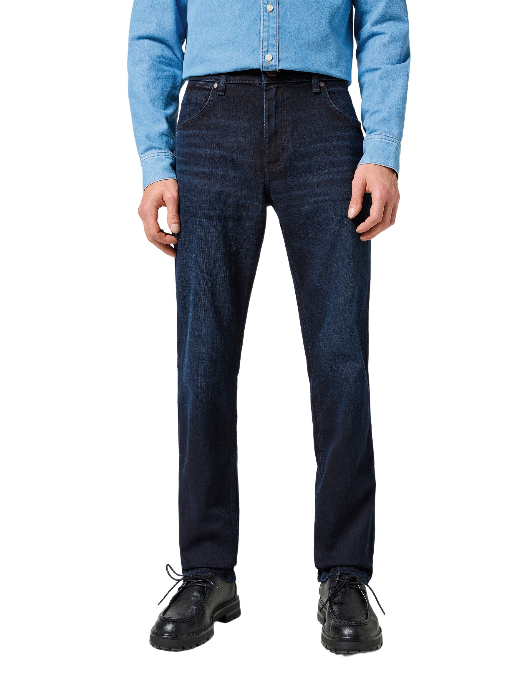 5-Pocket-Jeans WRANGLER GREENSBORO deep blue black 112355019
