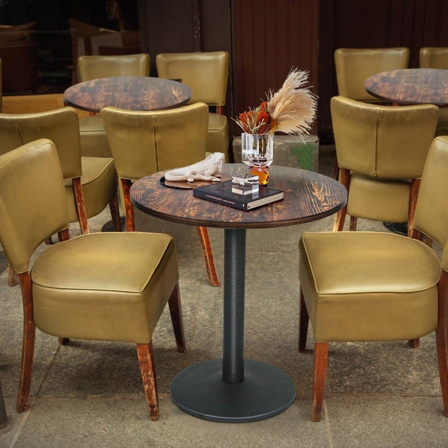 LuxusKollektion Bistrotisch Stehtisch LANTUS Metall 70x70cm Industrieoptik (1-St)