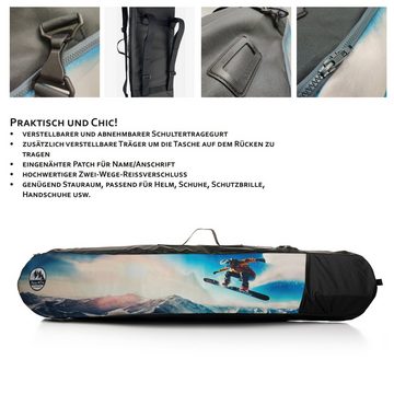 BambiniWelt by Rafael K. Sporttasche Snowboardtasche für Kinder Rucksack Board Bag viel Stauraum