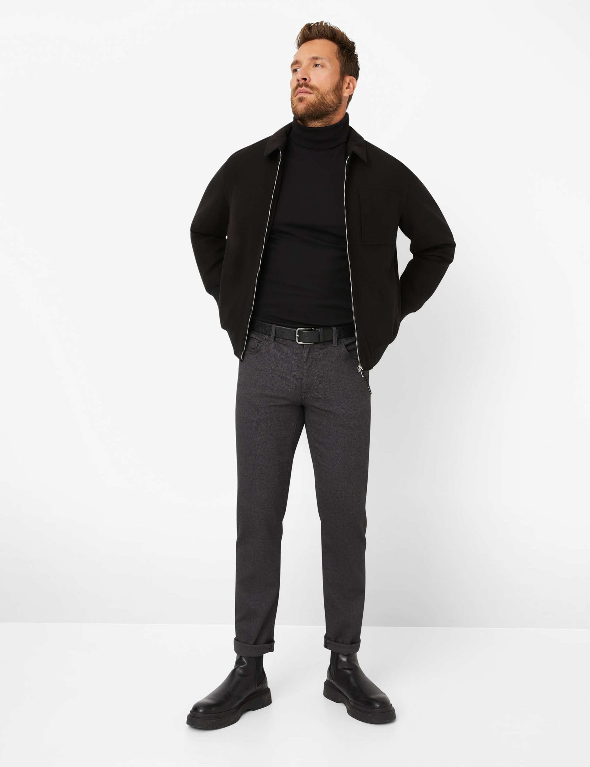 Brax 5-Pocket-Hose CADIZ - Wool-Look aus softem Baumwoll-Mischgewebe – Bild 5 von 5