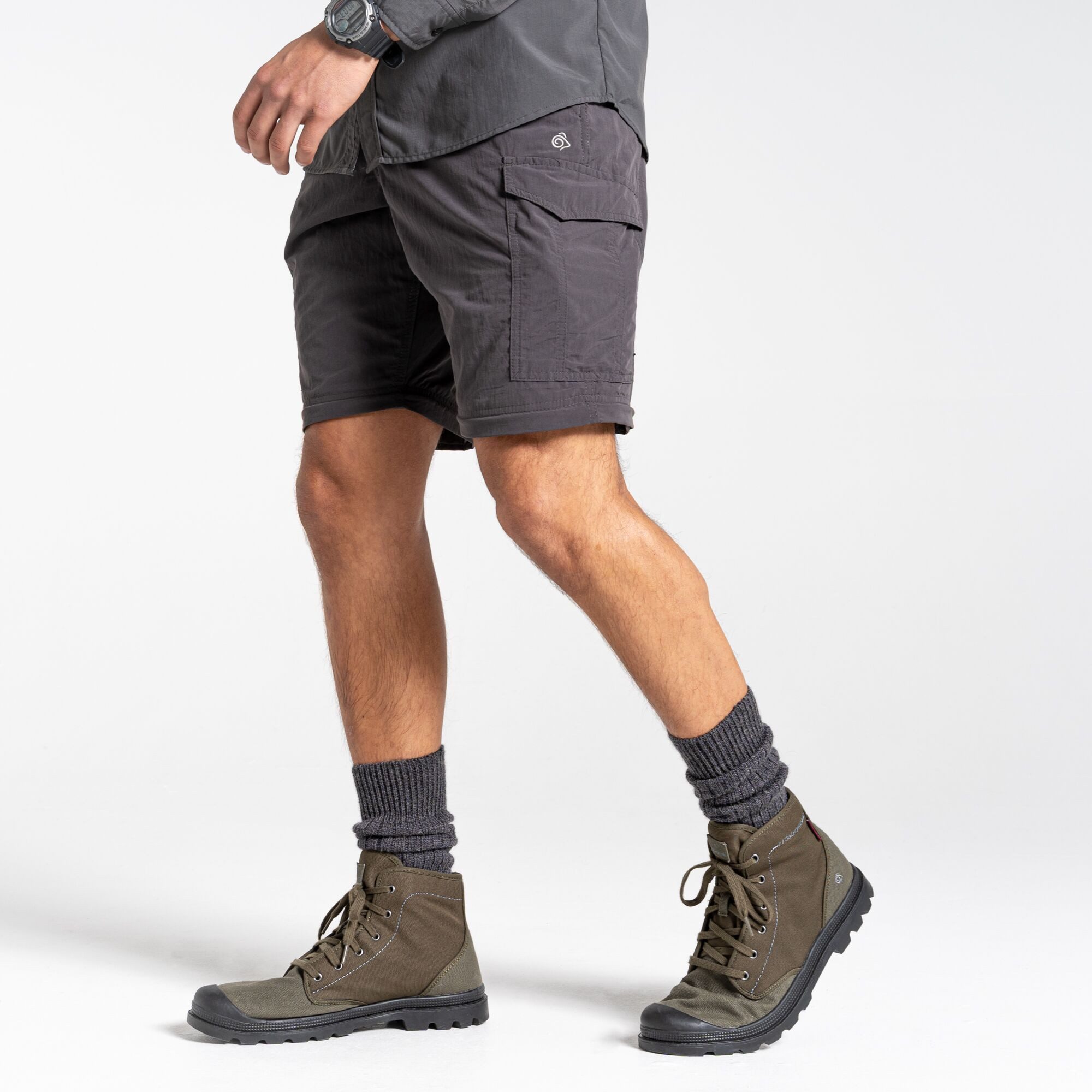 Craghoppers Skihose Craghoppers - NL Conv Herren Zip Outdoorhose mit NosiLife, dunkelgrau