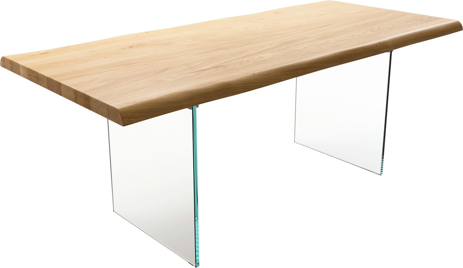 DELIFE Esstisch Edge, Eiche Natur 200x100 günstig online kaufen