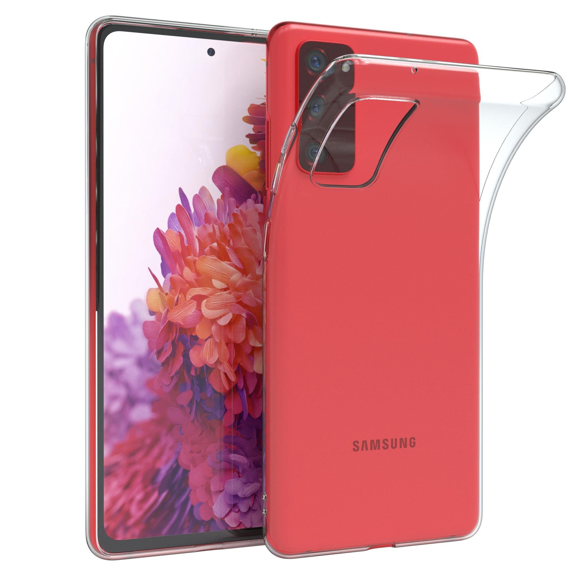 EAZY CASE Handyhülle Slimcover Clear für Samsung Galaxy S20 FE / 5G 6,5  Zoll, durchsichtige Hülle Ultra Dünn Silikon Backcover TPU Telefonhülle Klar