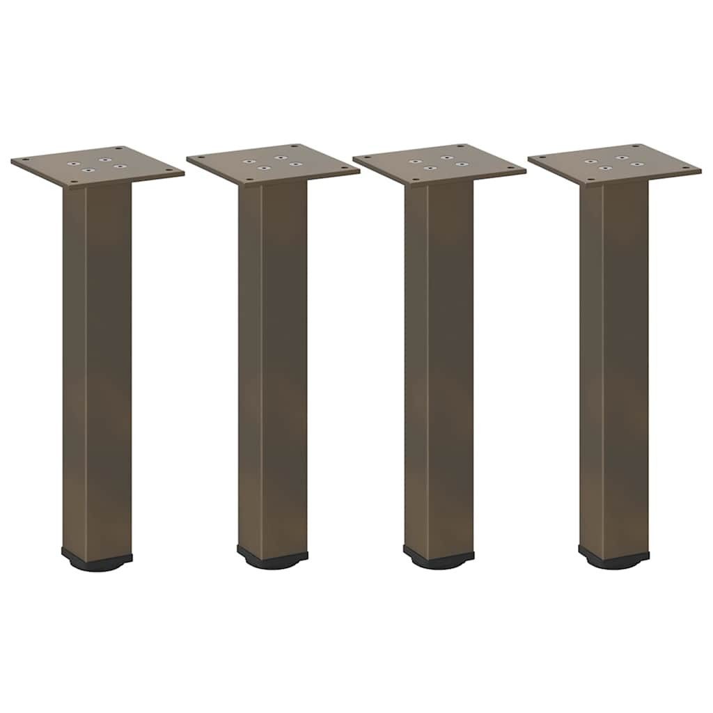 vidaXL Tischbein Couchtischbeine 4 Stk. Naturstahl günstig online kaufen