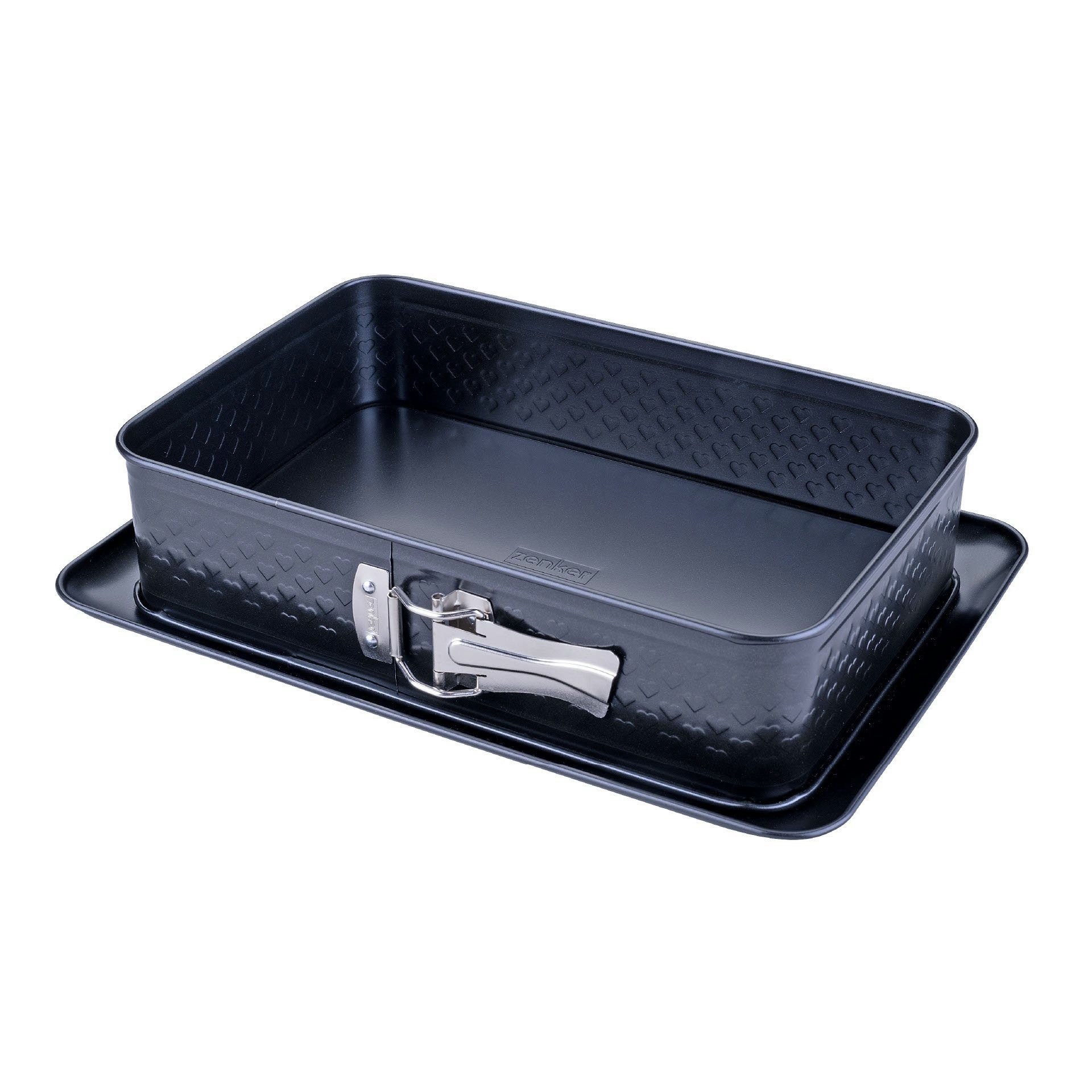 Zenker Springform Rechteck, Kuchenform, Backform mit Auslaufschutz