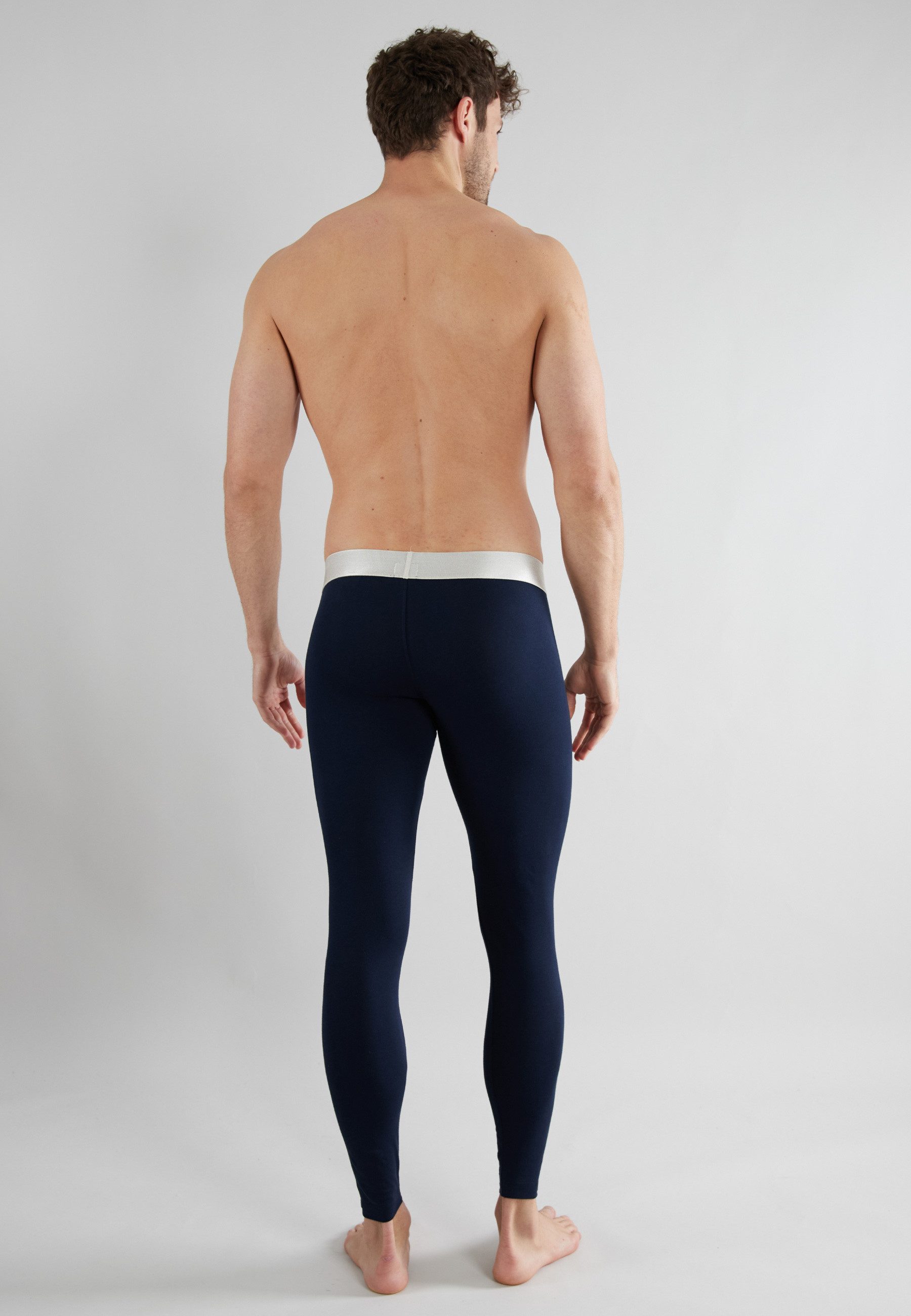 TOM TAILOR Leggings Logobund, eng, leicht, elastisch, basic, bequem, Baumwollmix