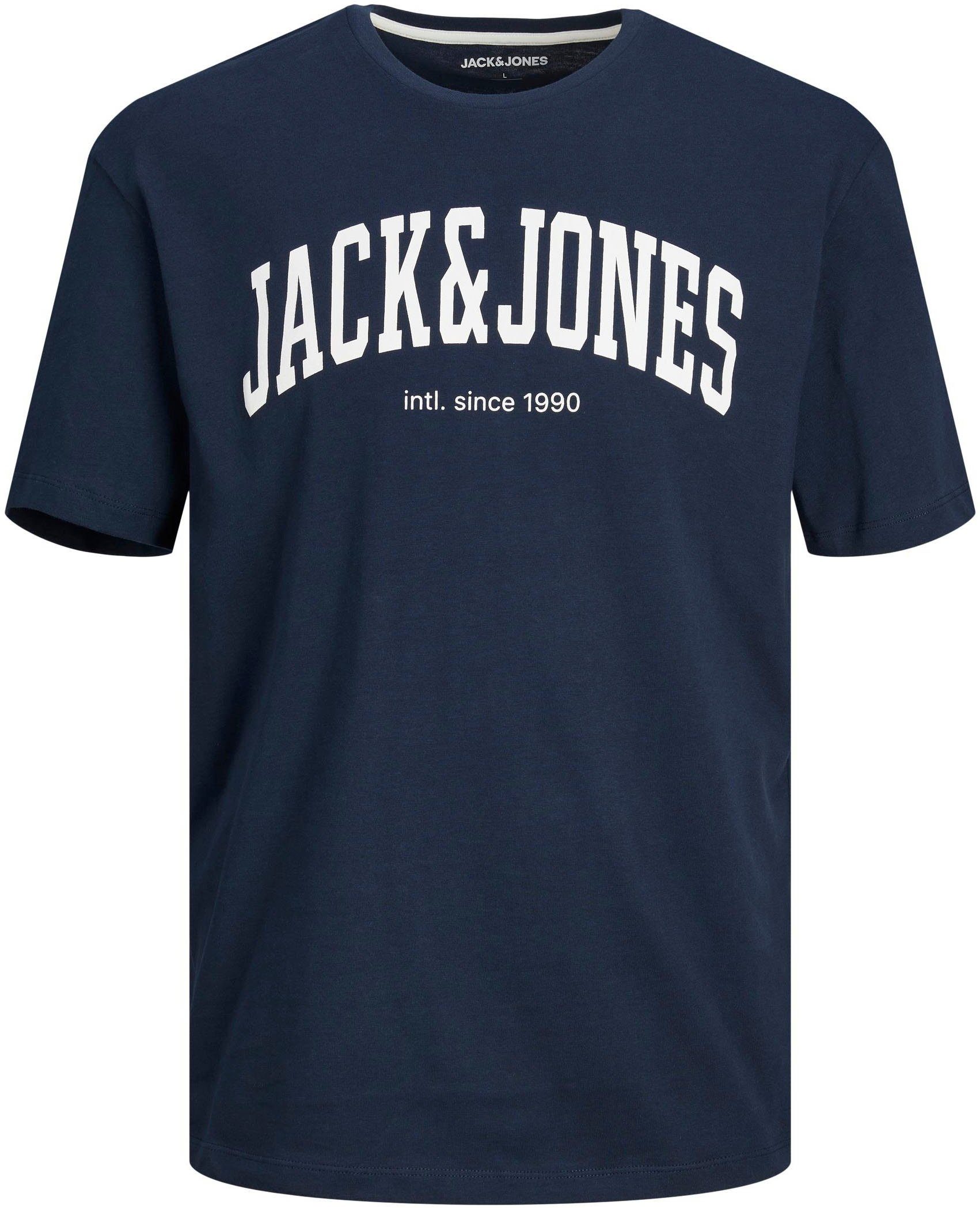 SS NECK Jones TEE Rundhalsshirt Navy Blazer CREW & JJEJOSH NOOS Jack