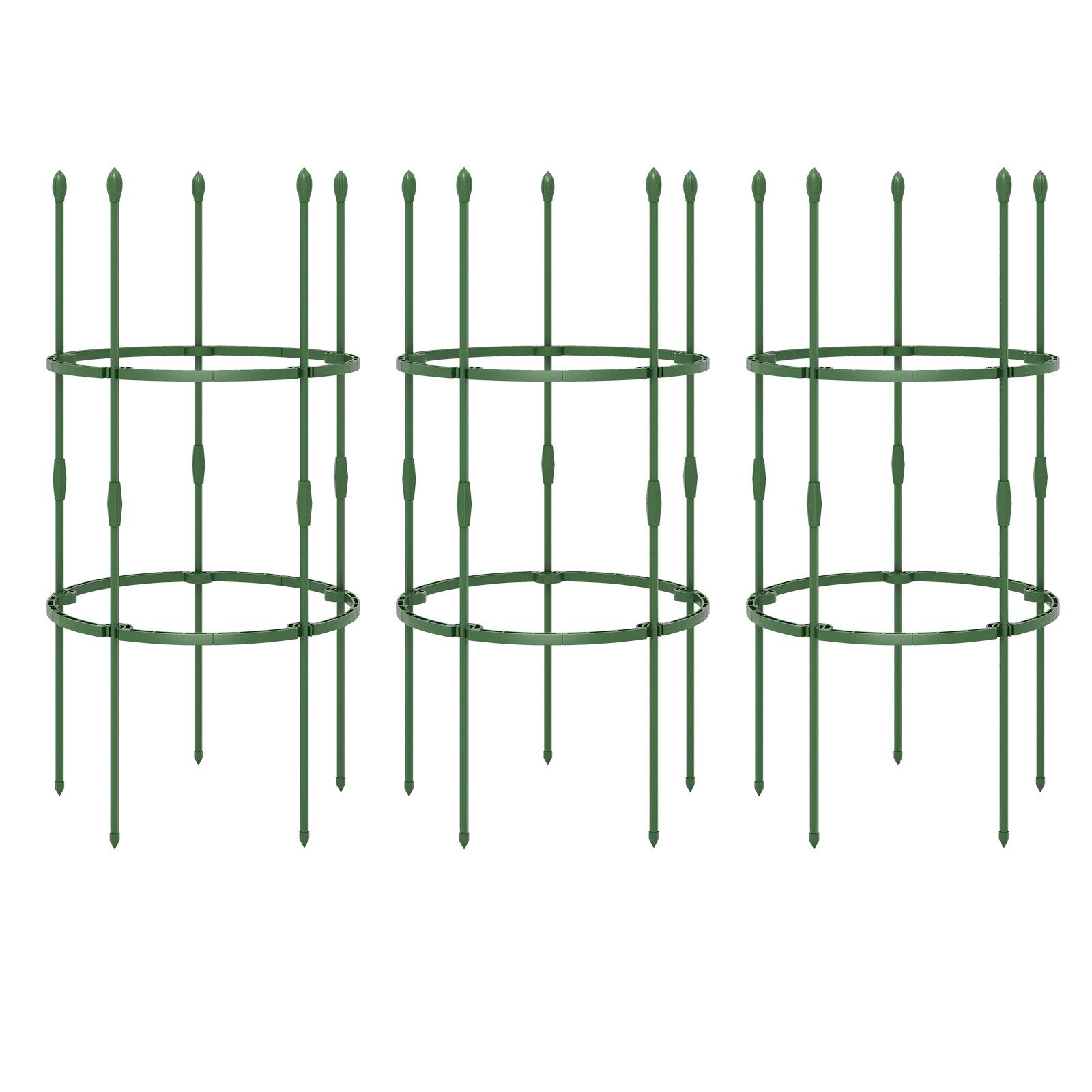 COSTWAY Rankhilfe, 3 St., verstellbare Höhe, für Kletterpflanzen, 102cm hoc günstig online kaufen