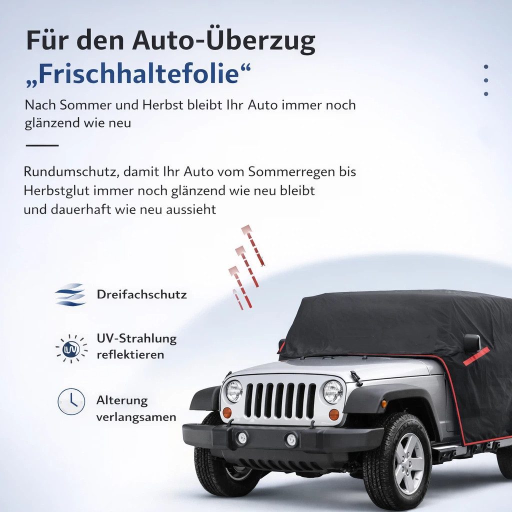 GARRYFIZH Windscreen Cover Cab Cover Dustproof Windproof Waterproof Reflective, Abrasion Resistant, Reflective Stripes, UV Resistant