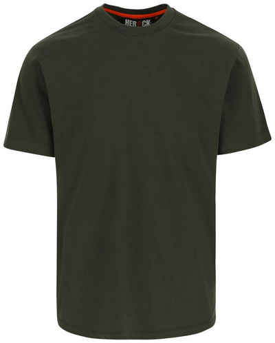 Herock T-Shirt Argo T-Shirt Kurzärmlig Kurze Ärmeln, angenehmes Tragegefühl mit Rippstrick-Kragen