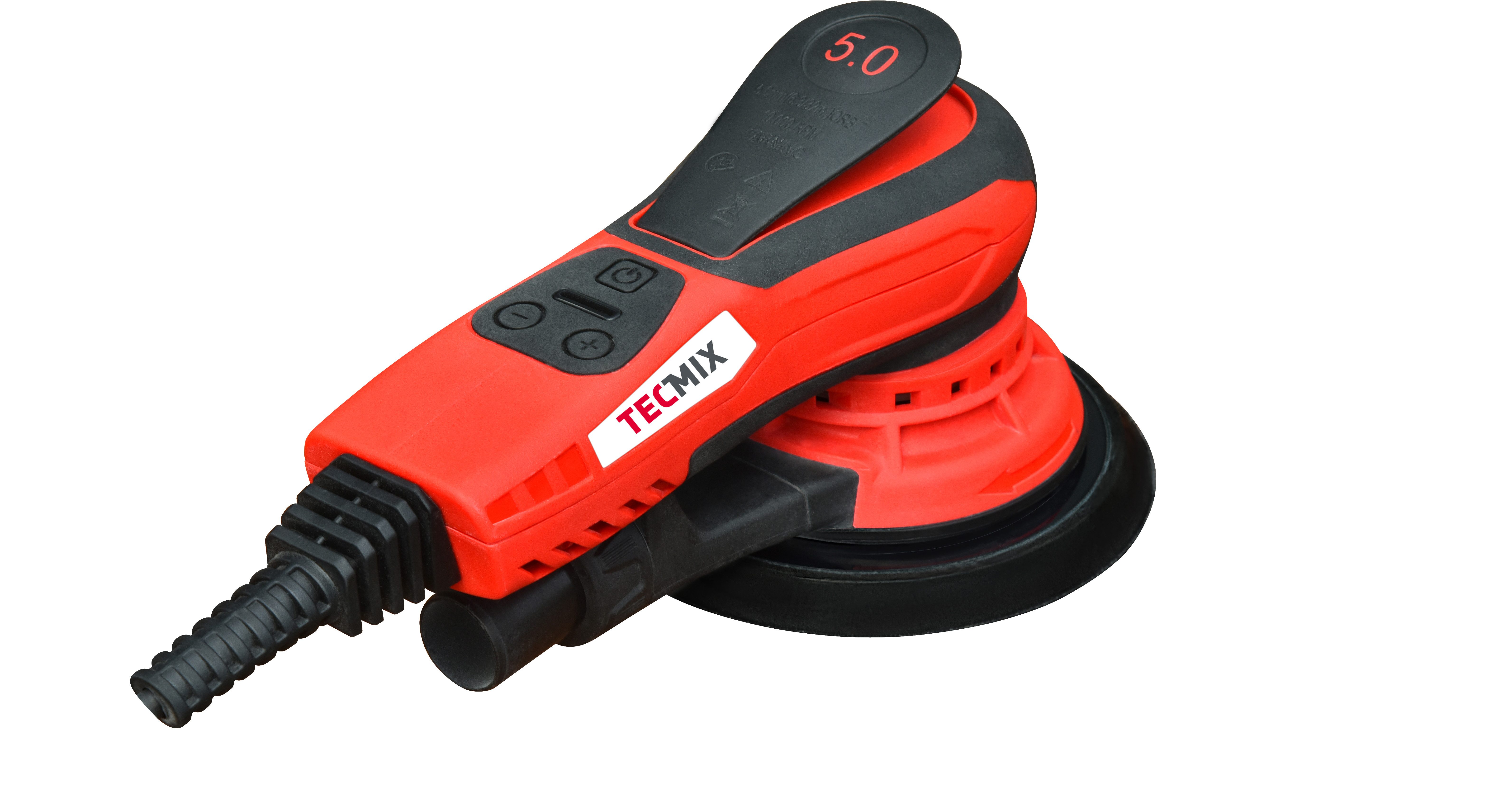 TECMIX Exzenterschleifer EXZENTERSCHLEIFER TMX EXS 350 5.0 [230V - EU] - 350W, 4000-10000 U/MIN, max. 4000,00 U/min, (1 tlg), geräuscharm, bürstenlos, Funktionshebel