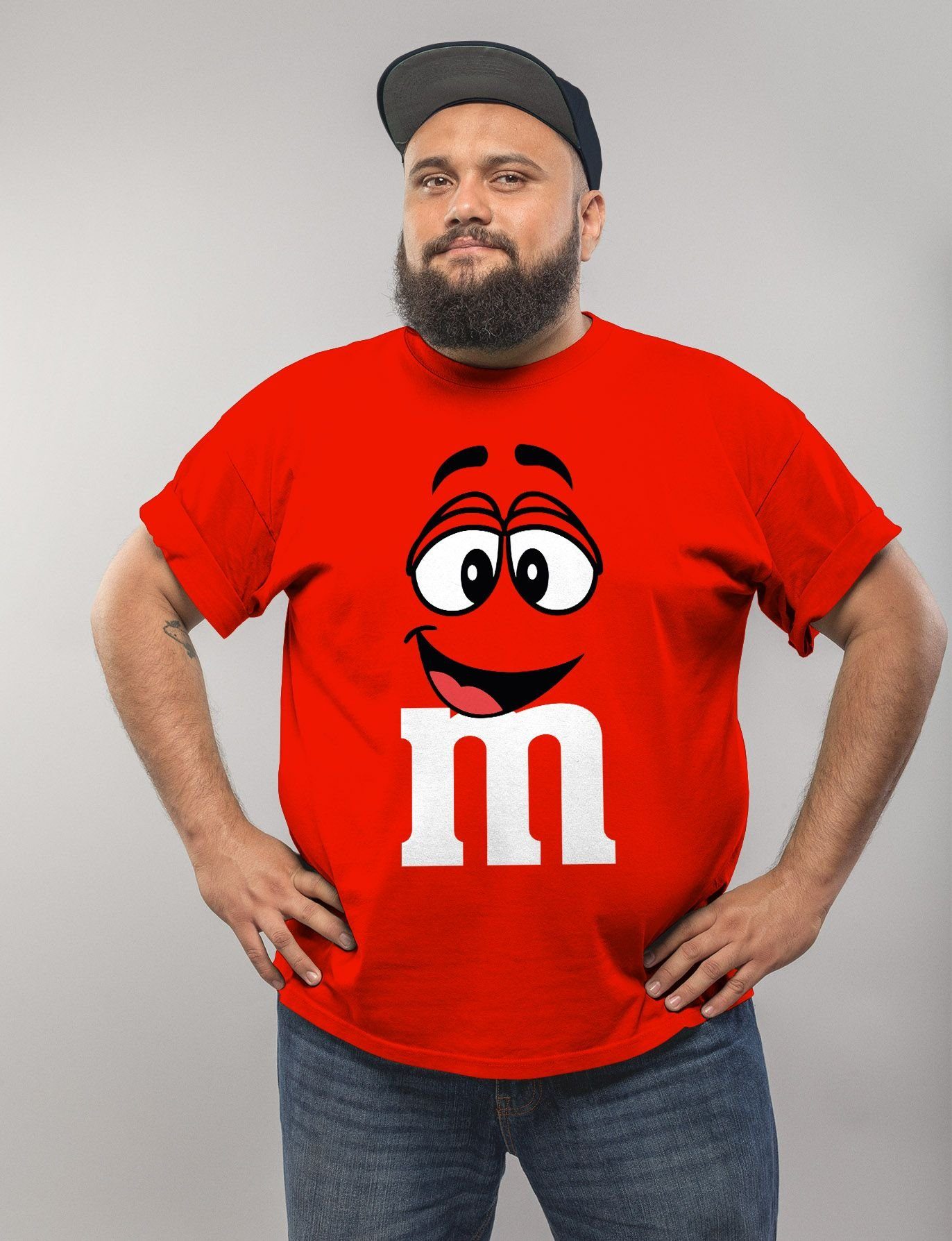 MoonWorks Print-Shirt Herren T-Shirt Fasching Karneval günstig online kaufen