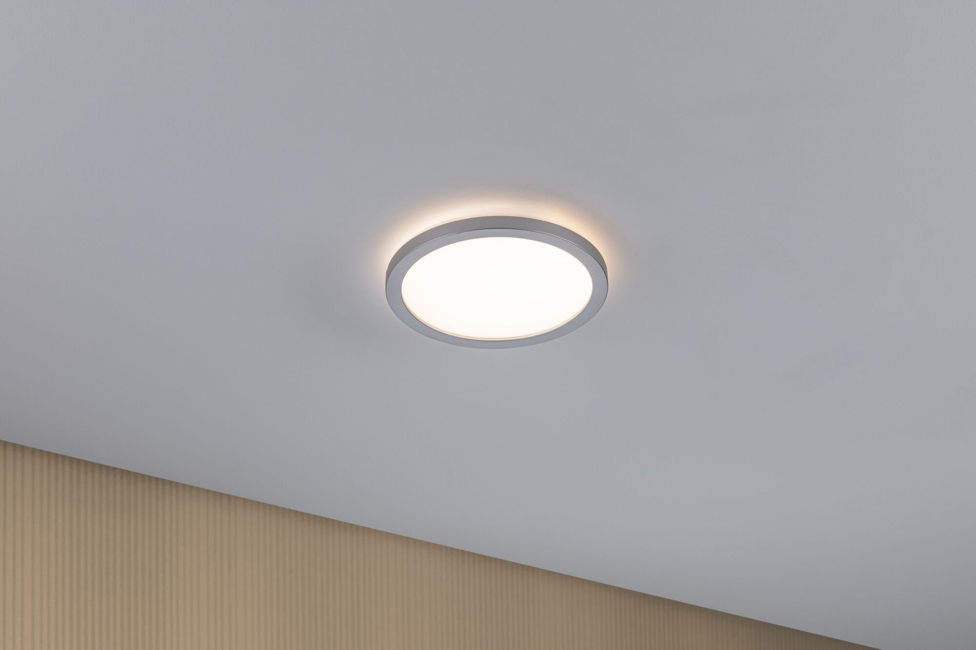 integriert, LED fest LED Warmweiß Panel Shine, Paulmann Atria