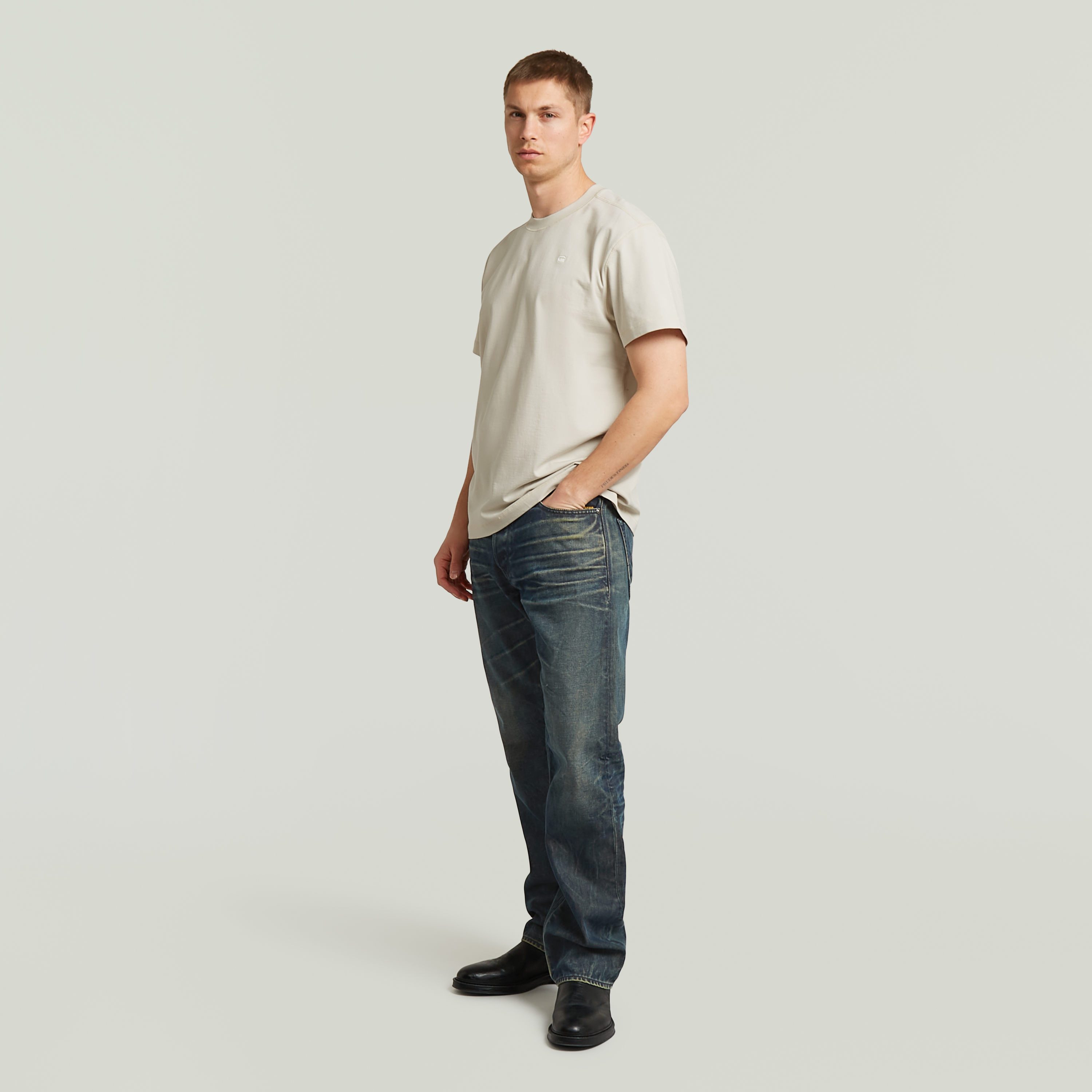 G-STAR T-Shirt Unit r t ss mit Rundhals, Baumwolle – Bild 4 von 5