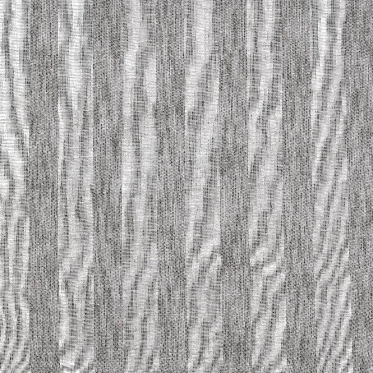 Stores silber Shine 30, Längsstreifen halbtransparent, Meterware Textil Leinenstruktur überbreit grau Kunstfaser, Rasch
