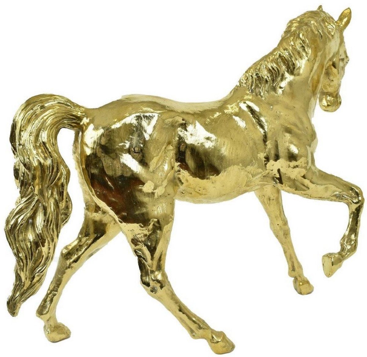 20 70 Dekofigur Luxus H. - Pferd - 80 Gold Padrino Accessoires - Dekofigur Deko Bronze Casa Kollektion Luxus Skulptur x cm Bronzefigur - x