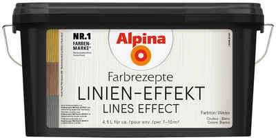 Alpina Wand- und Deckenfarbe »Farbrezepte LINIEN-EFFEKT«, 4,5 Liter