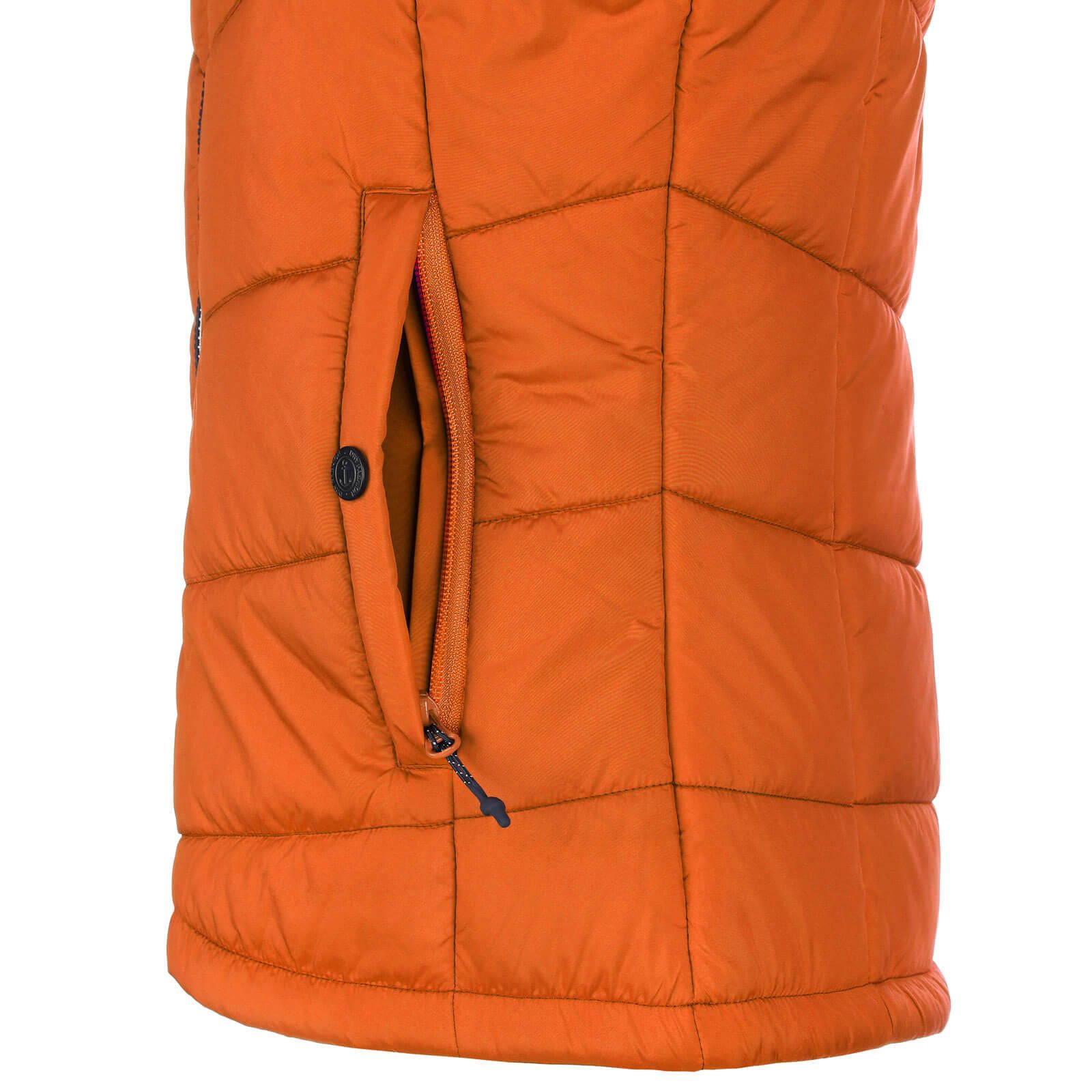 Dry Fashion Steppweste Rügen Damen Weste gesteppt Kapuze - Outdoor Damenweste Windabweisend Kapuze verstellbar & abnehmbar, 2-Wege-Reißverschluss, Seitentaschen