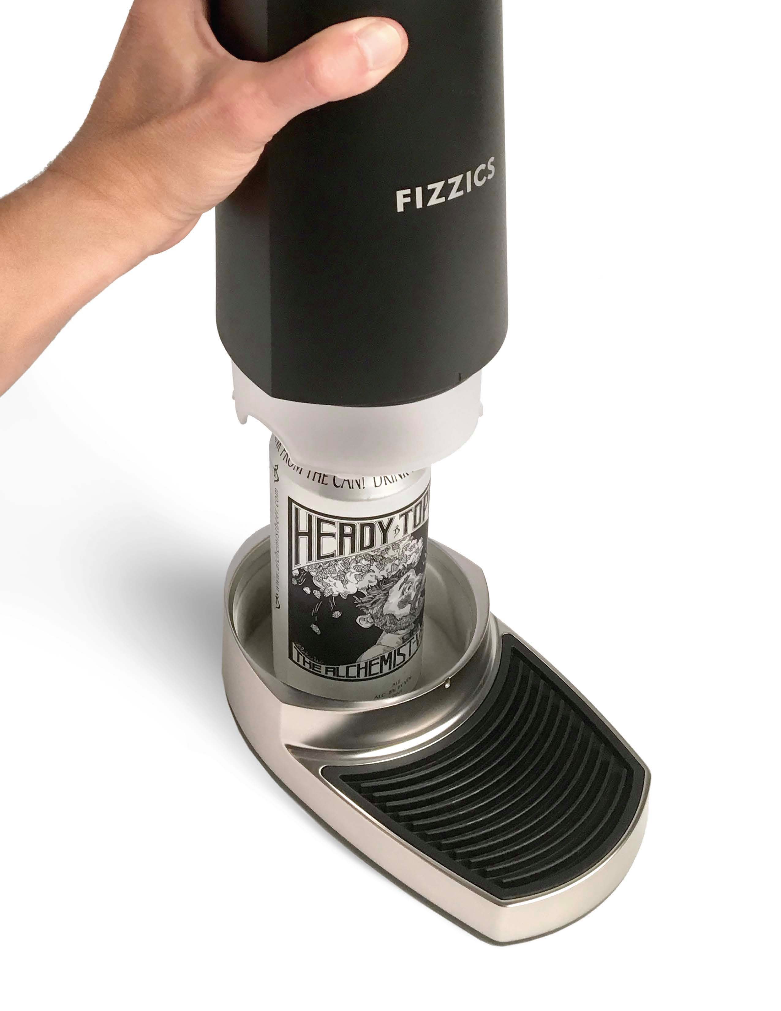 Fizzics Bierzapfanlage Fizzics Carbon Draftpour - Bierdispenser, Kompatibel mit Bierdosen sowie Bierflaschen (von 330 ml bis 750 ml)