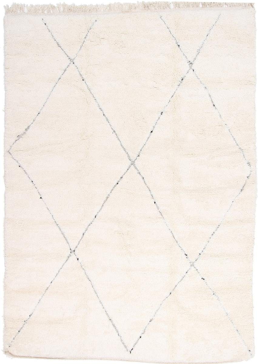 Orientteppich Berber Beni Ourain 241x338 Handgeknüpfter Moderner Orientteppich, Nain Trading, rechteckig, Höhe: 20 mm | Kurzflor-Teppiche