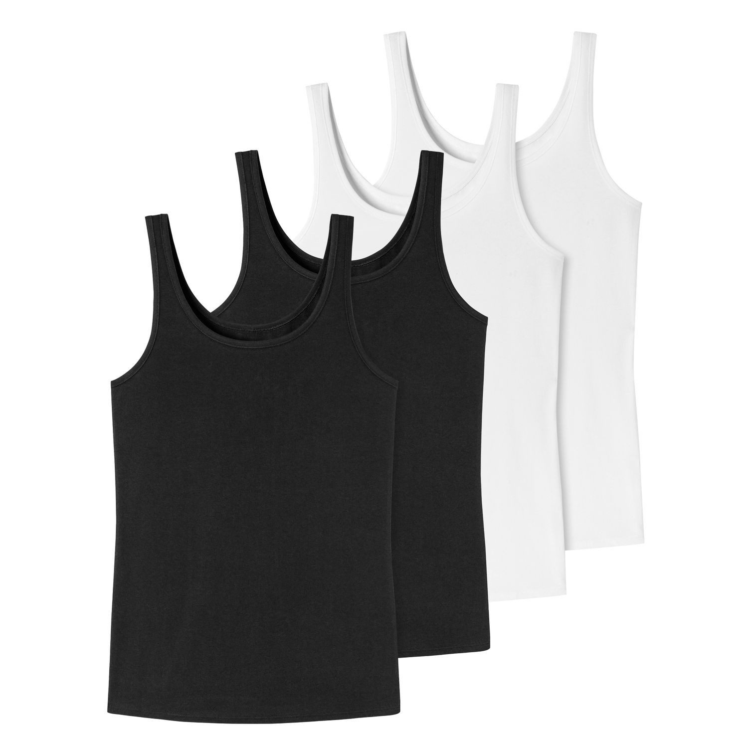 uncover by SCHIESSER Unterhemd (2-St., Set) Top, breite Träger im 4er Pack günstig online kaufen