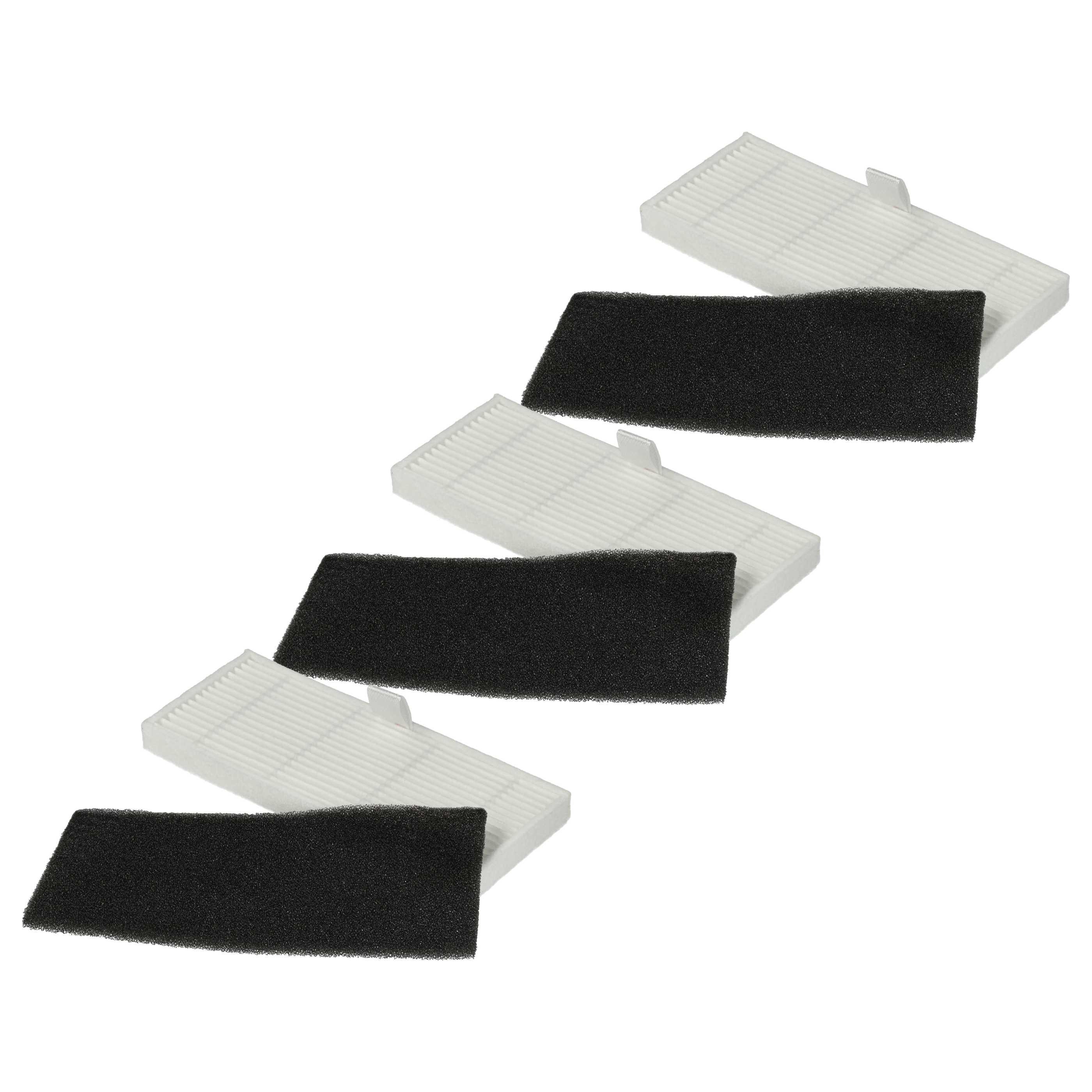 vhbw Ersatzfilter passend für Proscenic M8 Pro Saugroboter, Zubehör für Proscenic M8 Pro