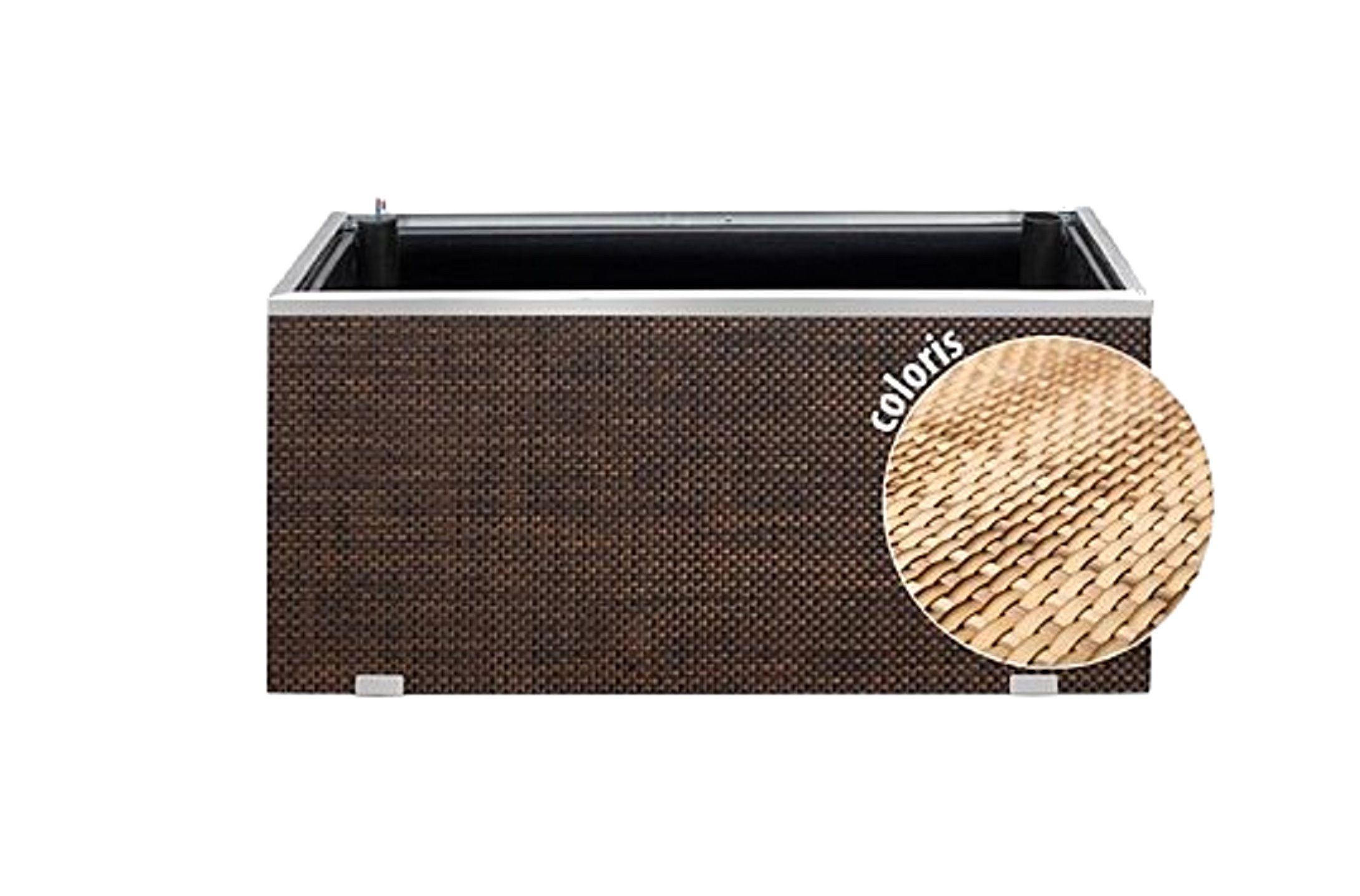 dynamic24 Pflanzkübel, Polyrattan Pflanzgefäß Selbstbewässerung günstig online kaufen