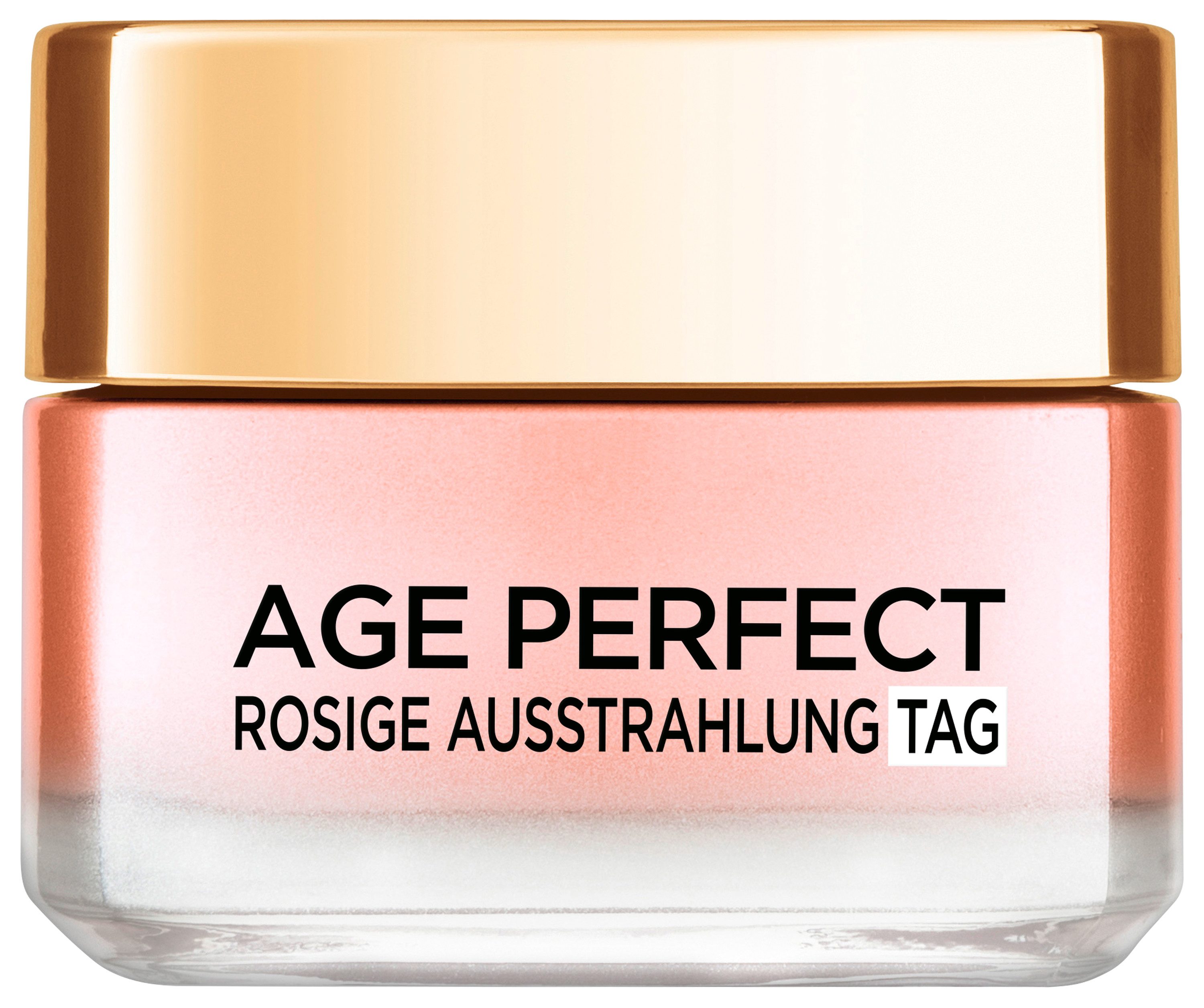 L'ORÉAL PARIS Tagescreme AGE PERFECT GOLDEN AGE ROSÉ-TAGESPFLEGE, für reife Haut, mit Calcium und Vitamin B3, strafft die Haut
