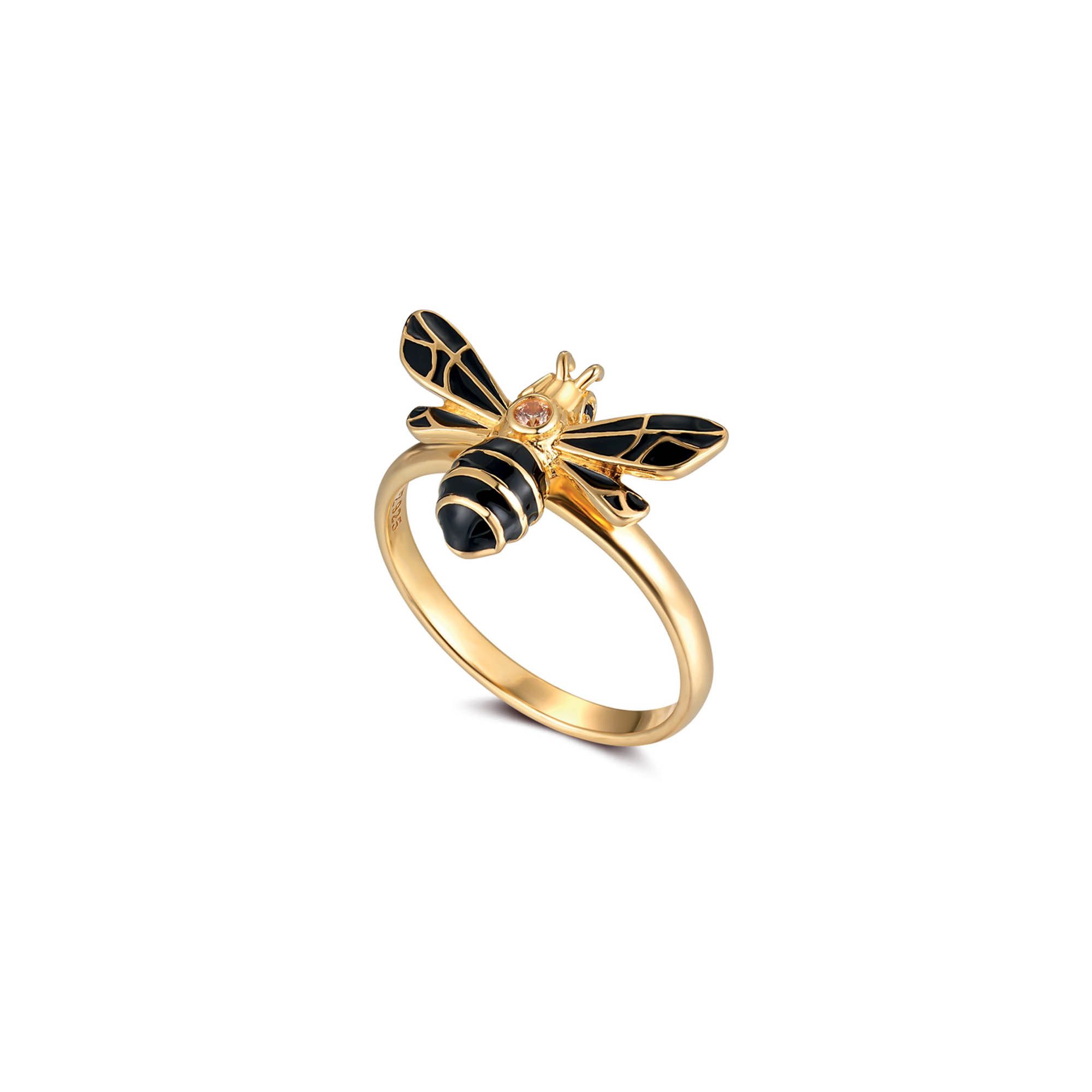 Seinerzeit FLORA & FAUNA Silberring Bommel Bienen Ring (1-tlg), Material: 9 günstig online kaufen
