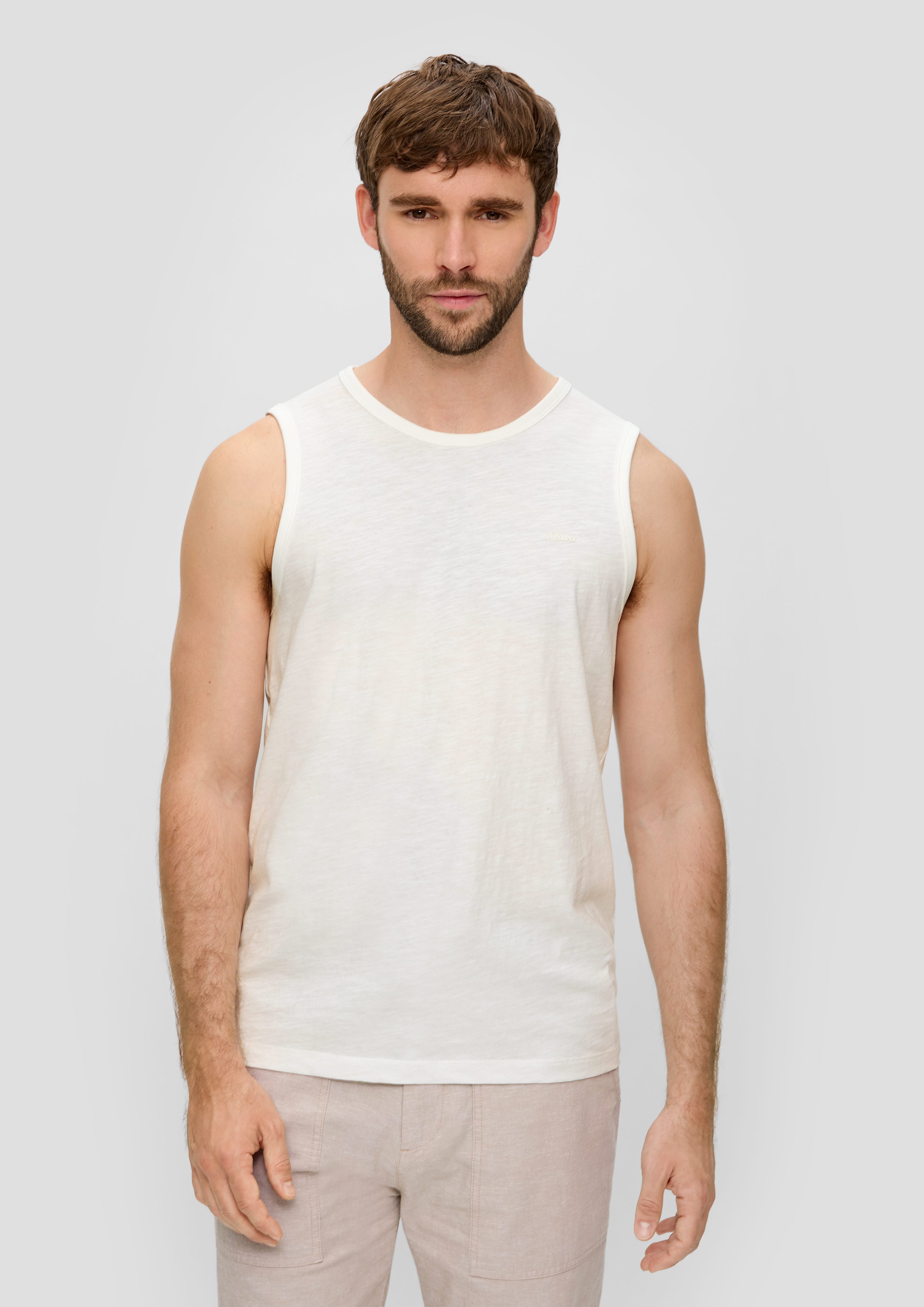 s.Oliver Shirttop Ärmelloses Shirt aus Baumwolle günstig online kaufen