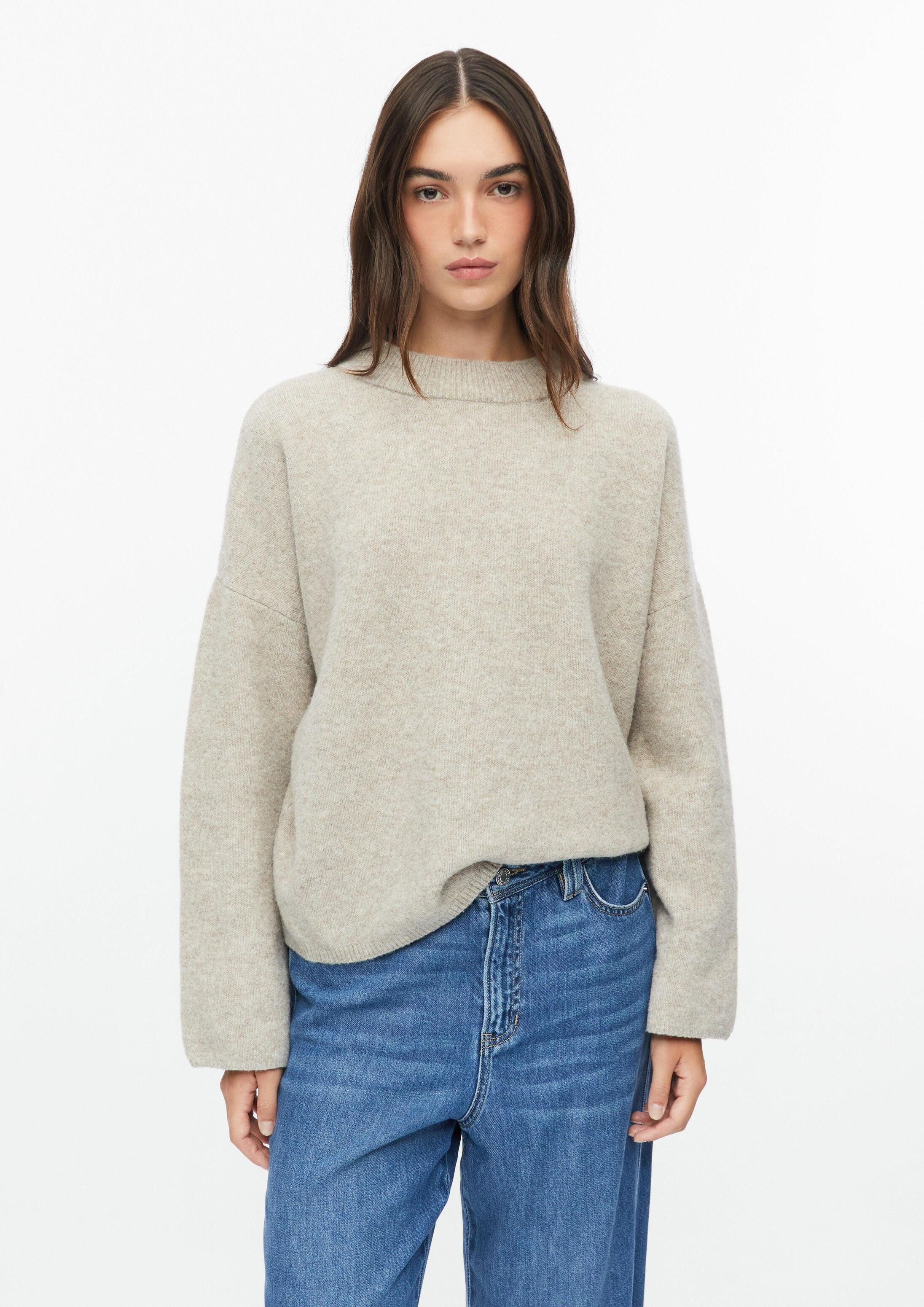 s.Oliver Longpullover Strickpullover Wollmix-Strickpullover im Relaxed Fit