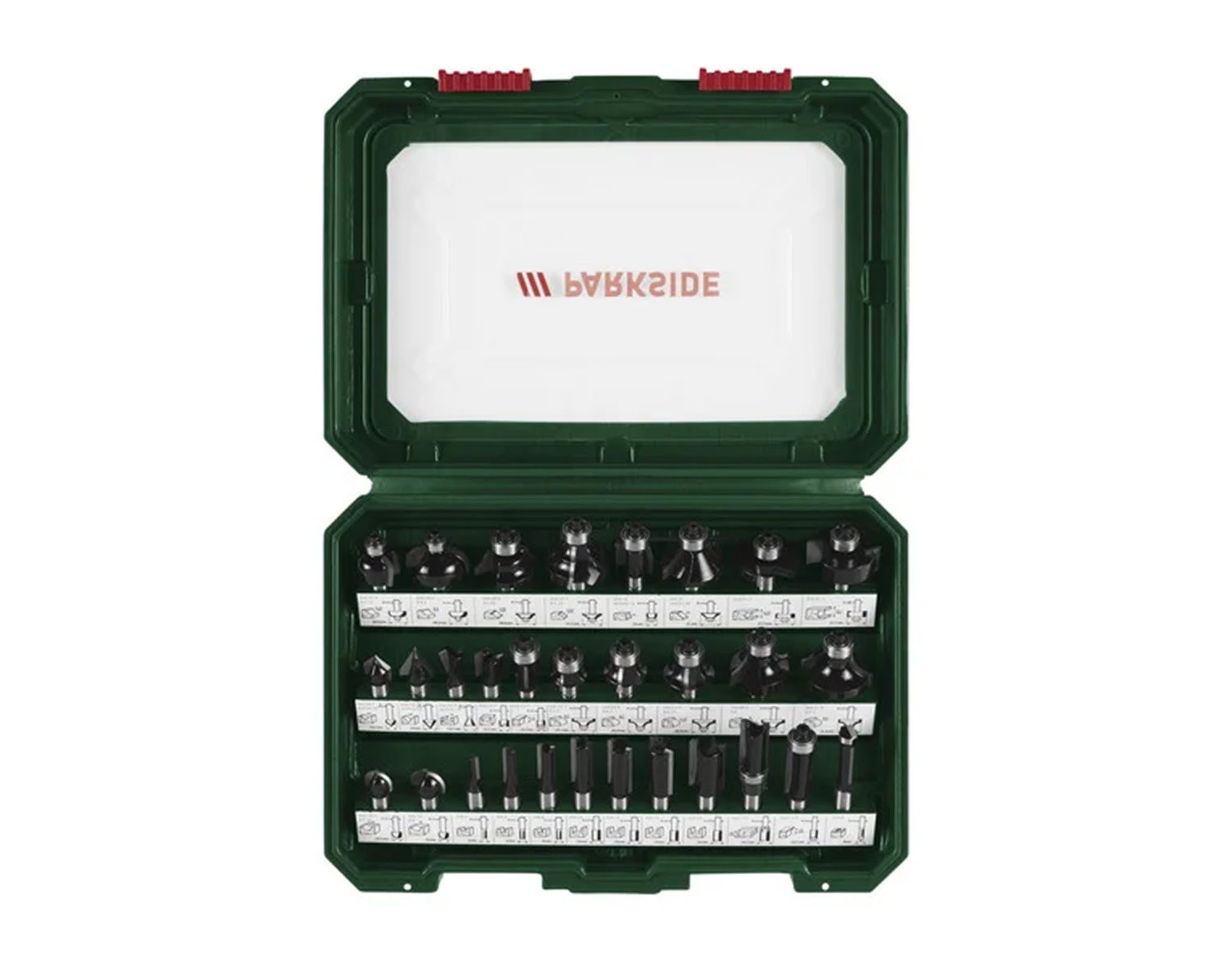 Parkside Bohrer- und Bitset PARKSIDE® Fräsbits-Set Fräsersatz Nutfräserset günstig online kaufen