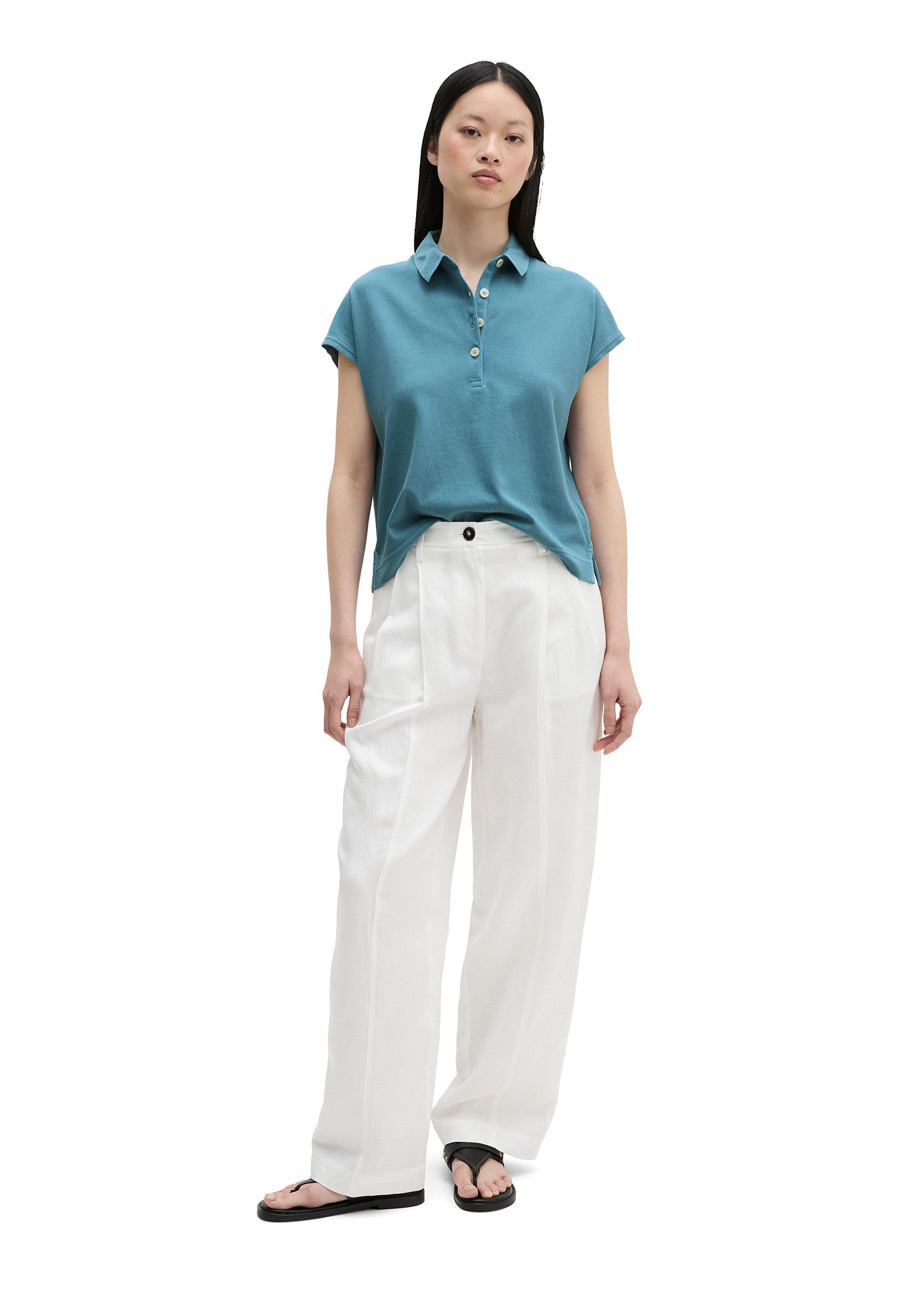 Marc O'Polo Poloshirt aus weichem Single Jersey – Bild 5 von 5