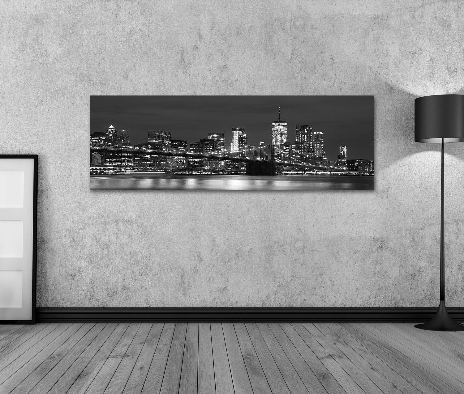 islandburner Leinwandbild Bild auf Leinwand Brooklyn Bridge und Downtown-Wolkenkratzer in New Yo – Bild 2 von 3
